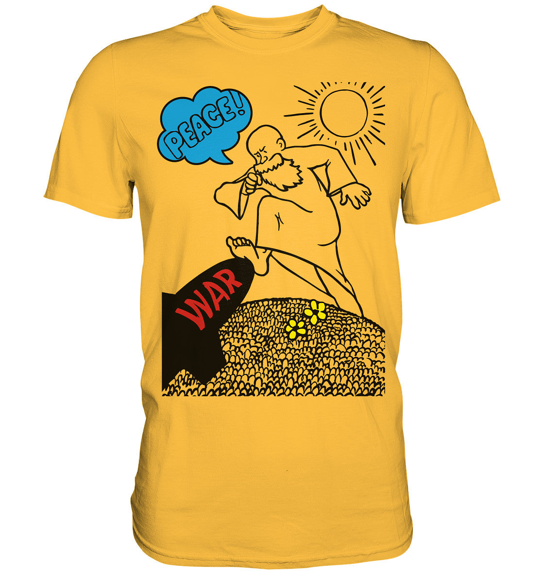 DDR Ostalgie Shirt Unisex • PEACE & WAR (ORIGINAL DDR-PLAKAT)
