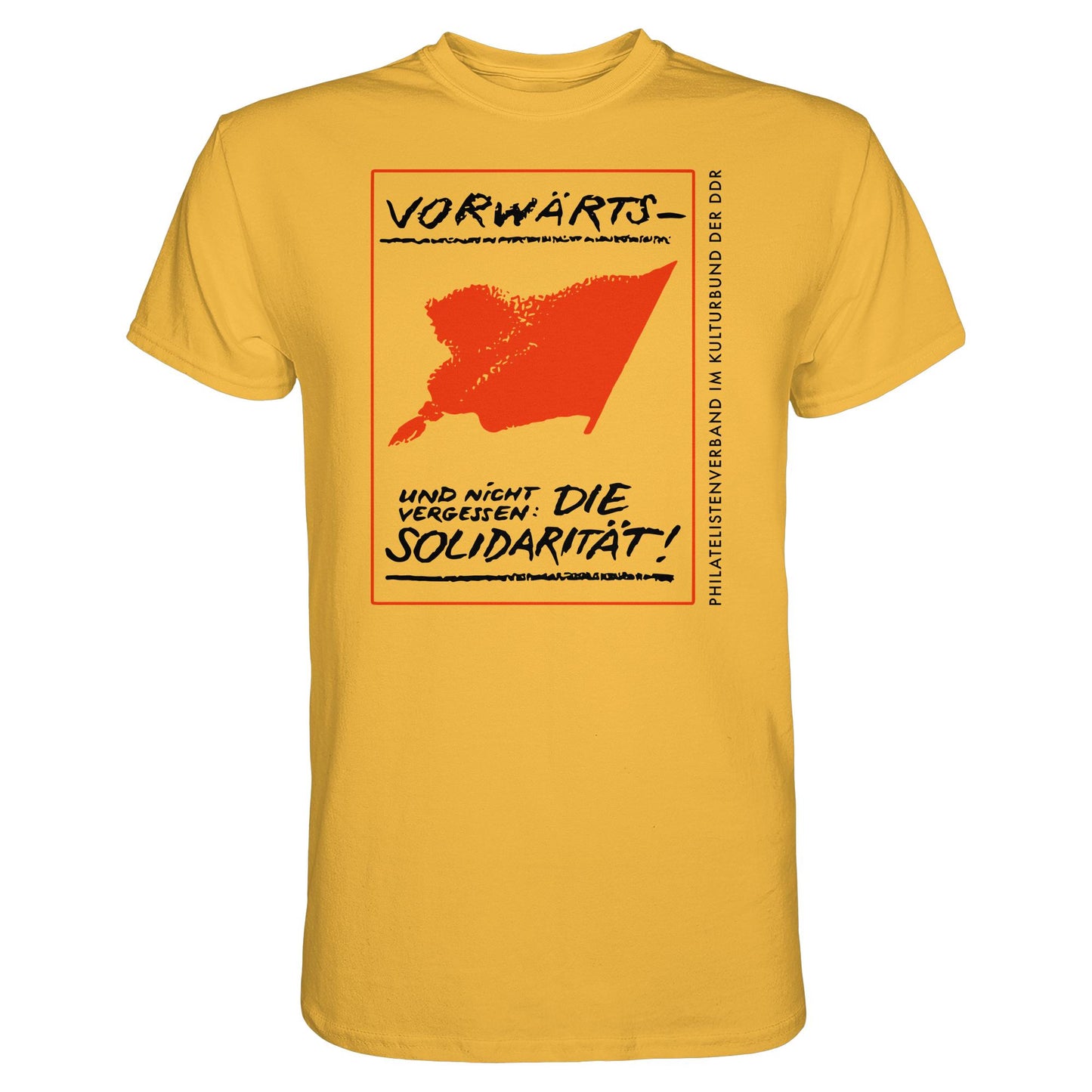 DDR Ostalgie Shirt Unisex • VORWÄRTS - UND NICHT VERGESSEN, DIE SOLIDARITÄT, KULTURBUND DER DDR