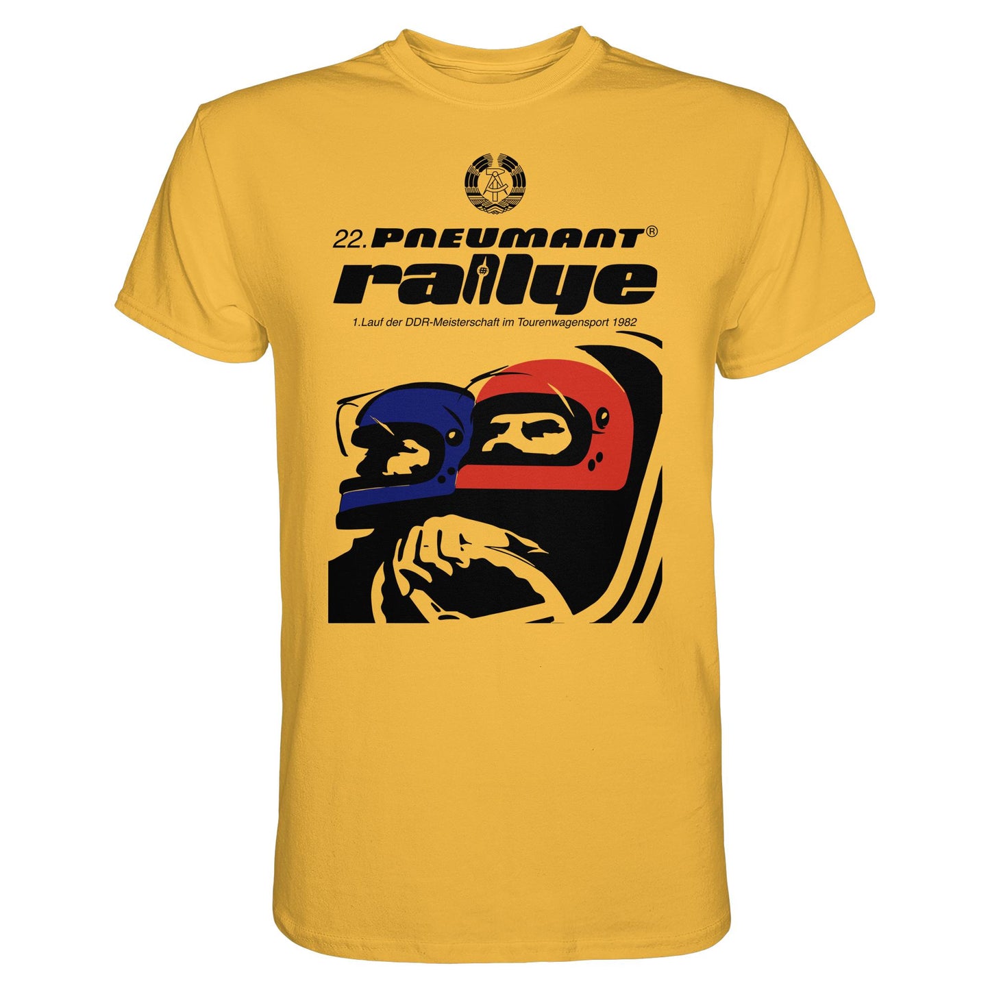 DDR Ostalgie Shirt Unisex • 22. PNEUMANT RALLYE 1982 (ORIGINAL DDR-PLAKAT)