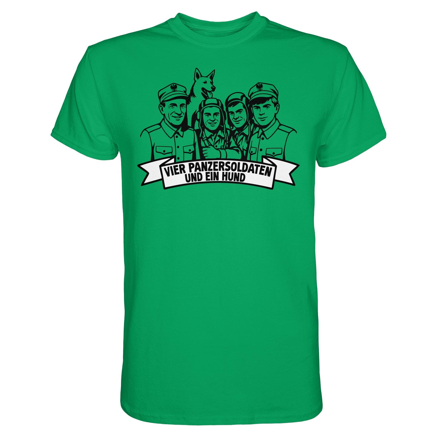 DDR Ostalgie Shirt Unisex • VIER PANZERSOLDATEN UND EIN HUND