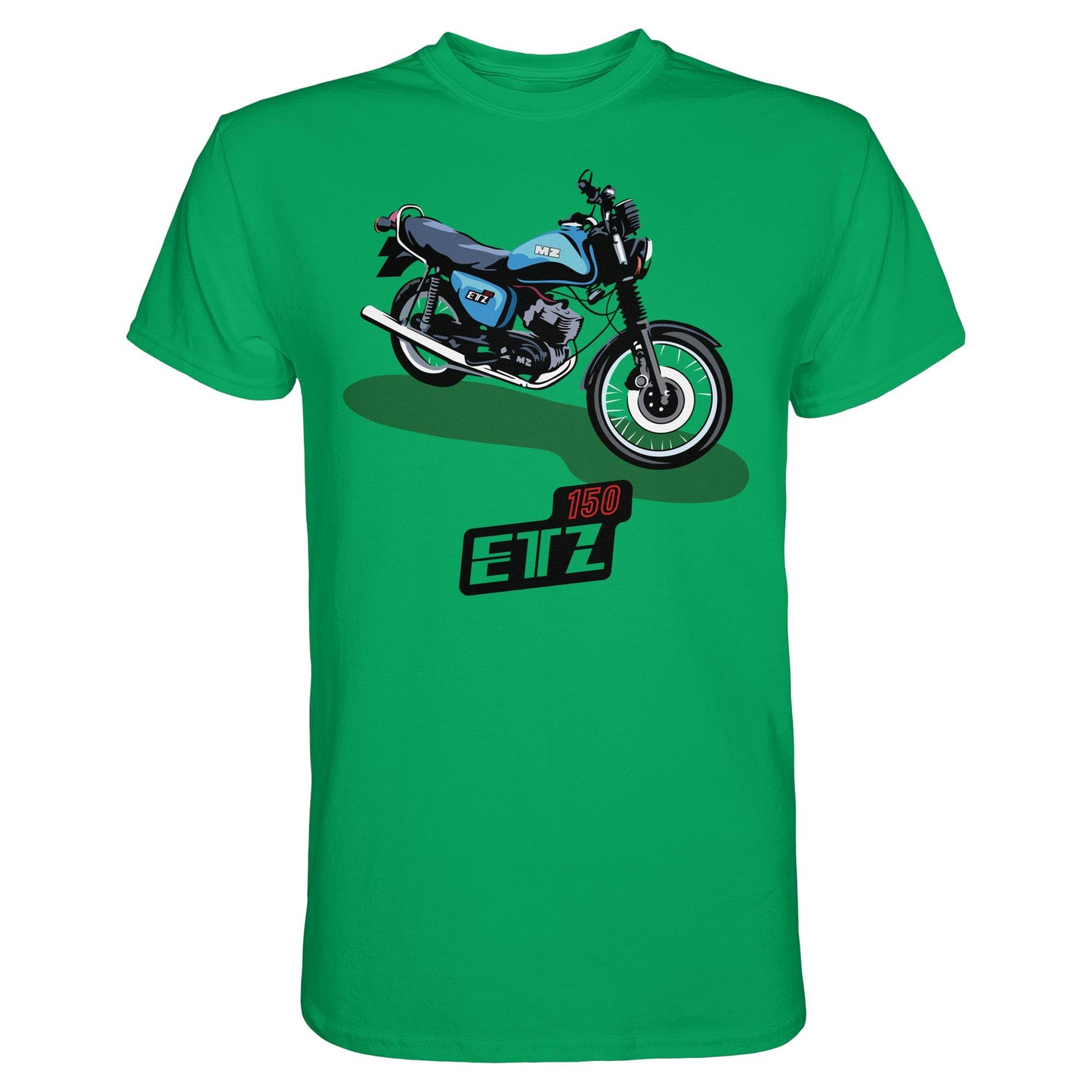 DDR Ostalgie Shirt Unisex • MZ ETZ 150 BLAU (ORIGINAL DDR-PLAKAT)