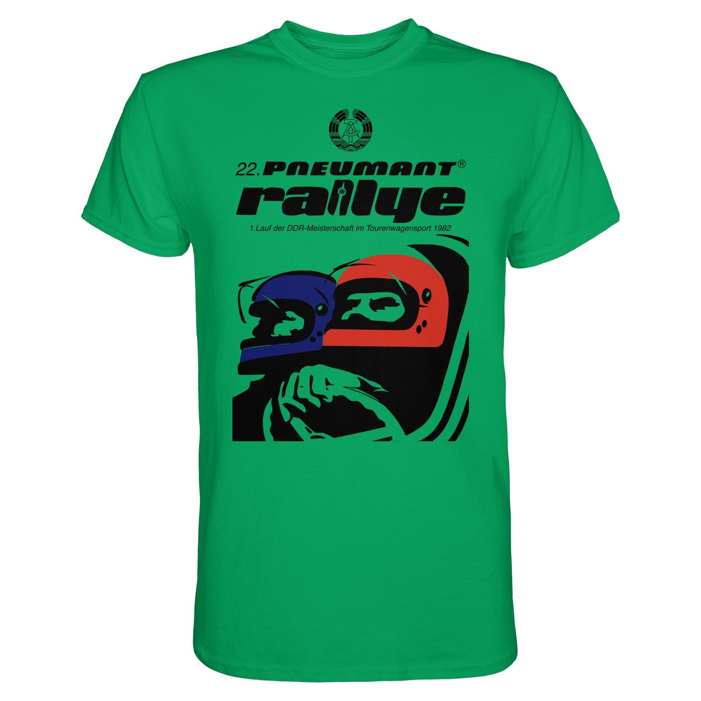 DDR Ostalgie Shirt Unisex • 22. PNEUMANT RALLYE 1982 (ORIGINAL DDR-PLAKAT)