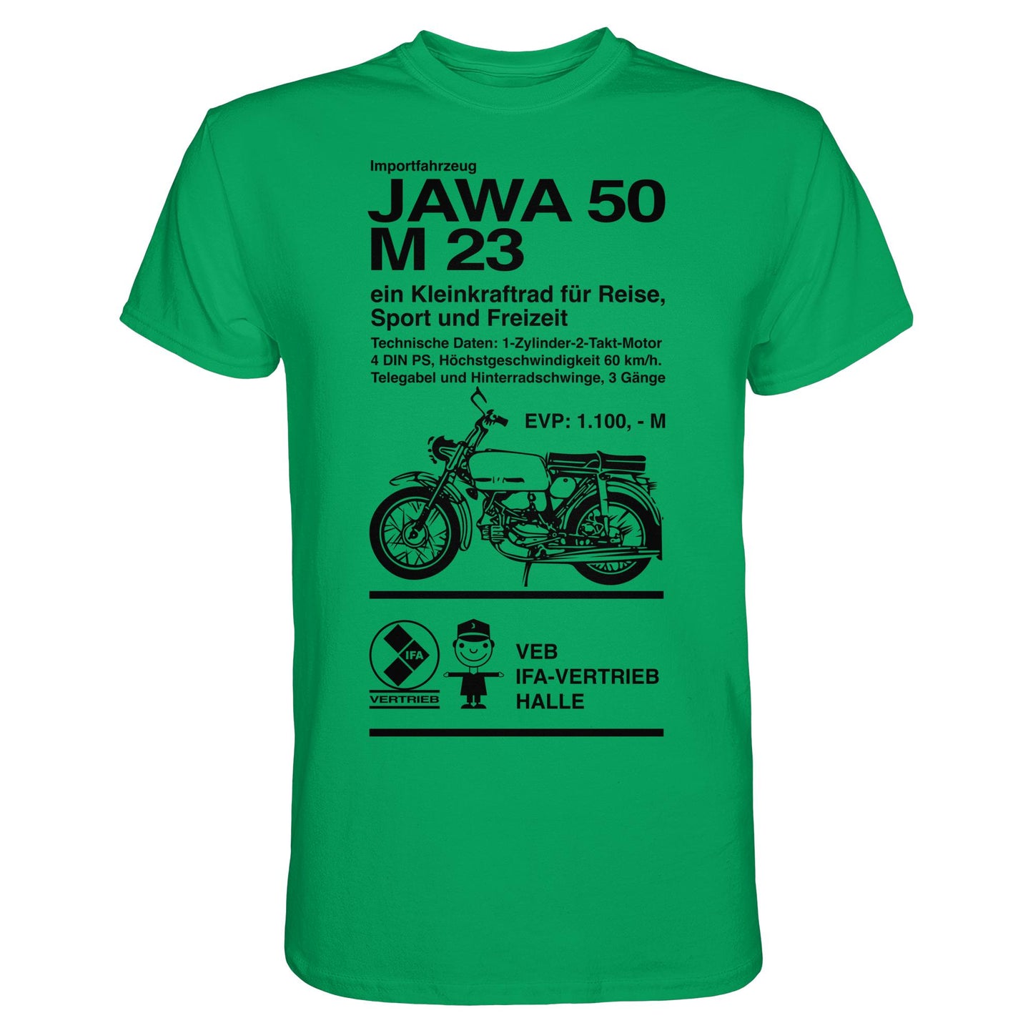 DDR Ostalgie Shirt Unisex • JAWA 50 M23 - ORIGINALPLAKAT
