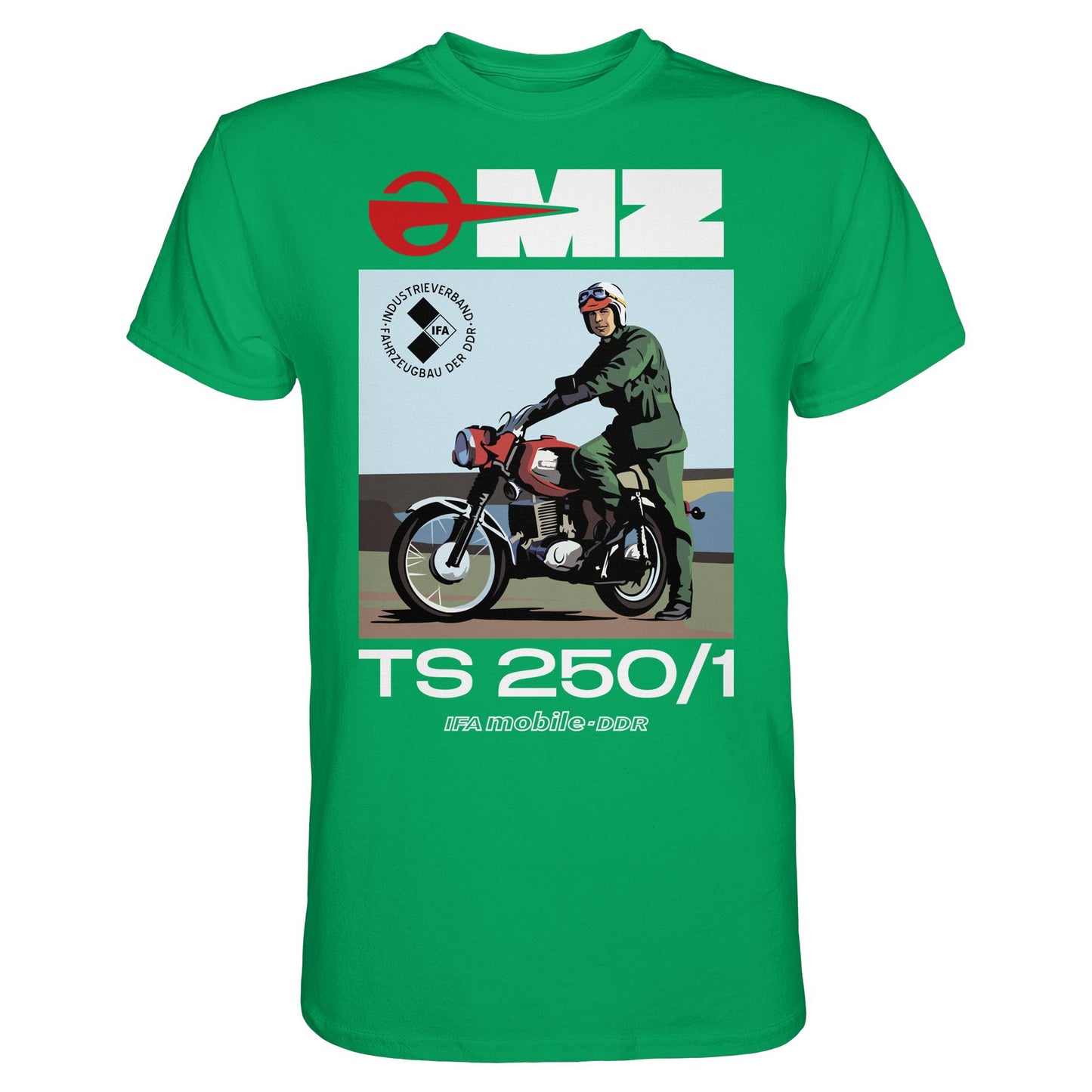 DDR Ostalgie Shirt Unisex • MZ TS 250 (ORIGINAL DDR-PLAKAT)