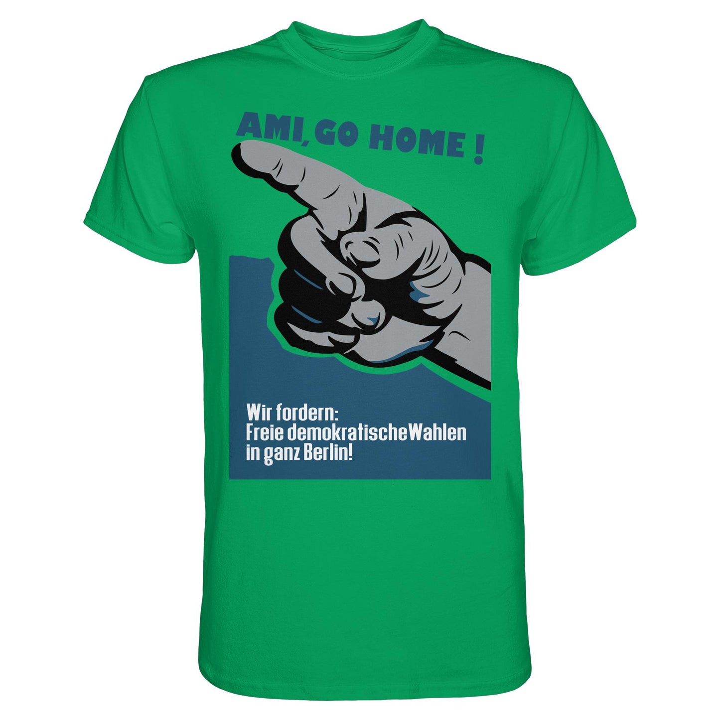 DDR Ostalgie Shirt Unisex • AMI GO HOME! ORIGINALPLAKAT 1950