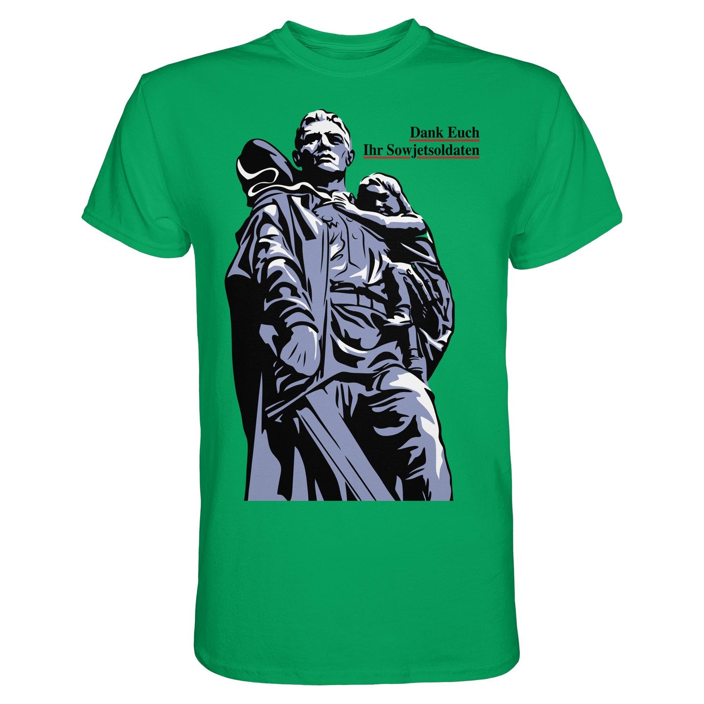 DDR Ostalgie Shirt Unisex • DANK EUCH IHR SOWJETSOLDATEN (DDR ORIGINAL-PLAKAT)