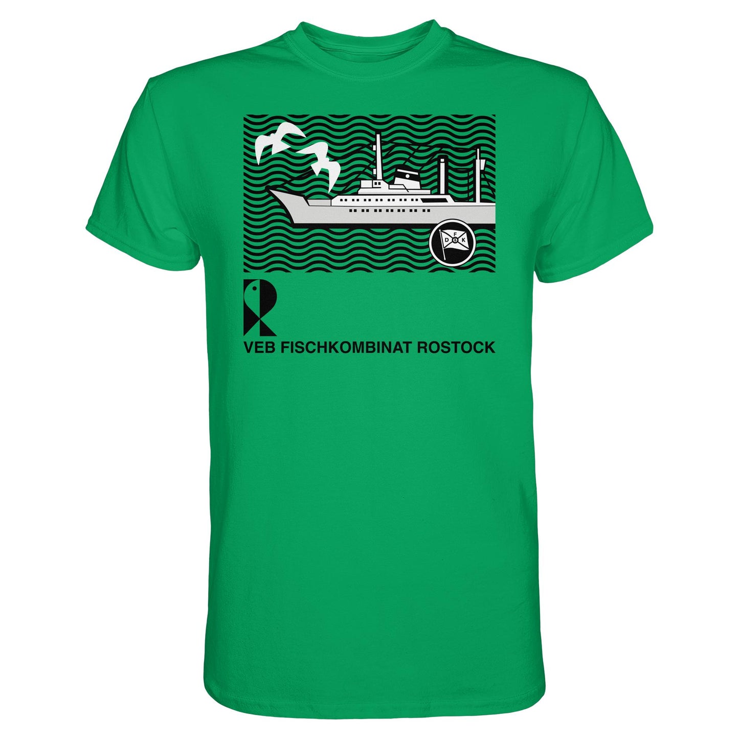 DDR Ostalgie Shirt Unisex • VEB FISCHKOMBINAT ROSTOCK