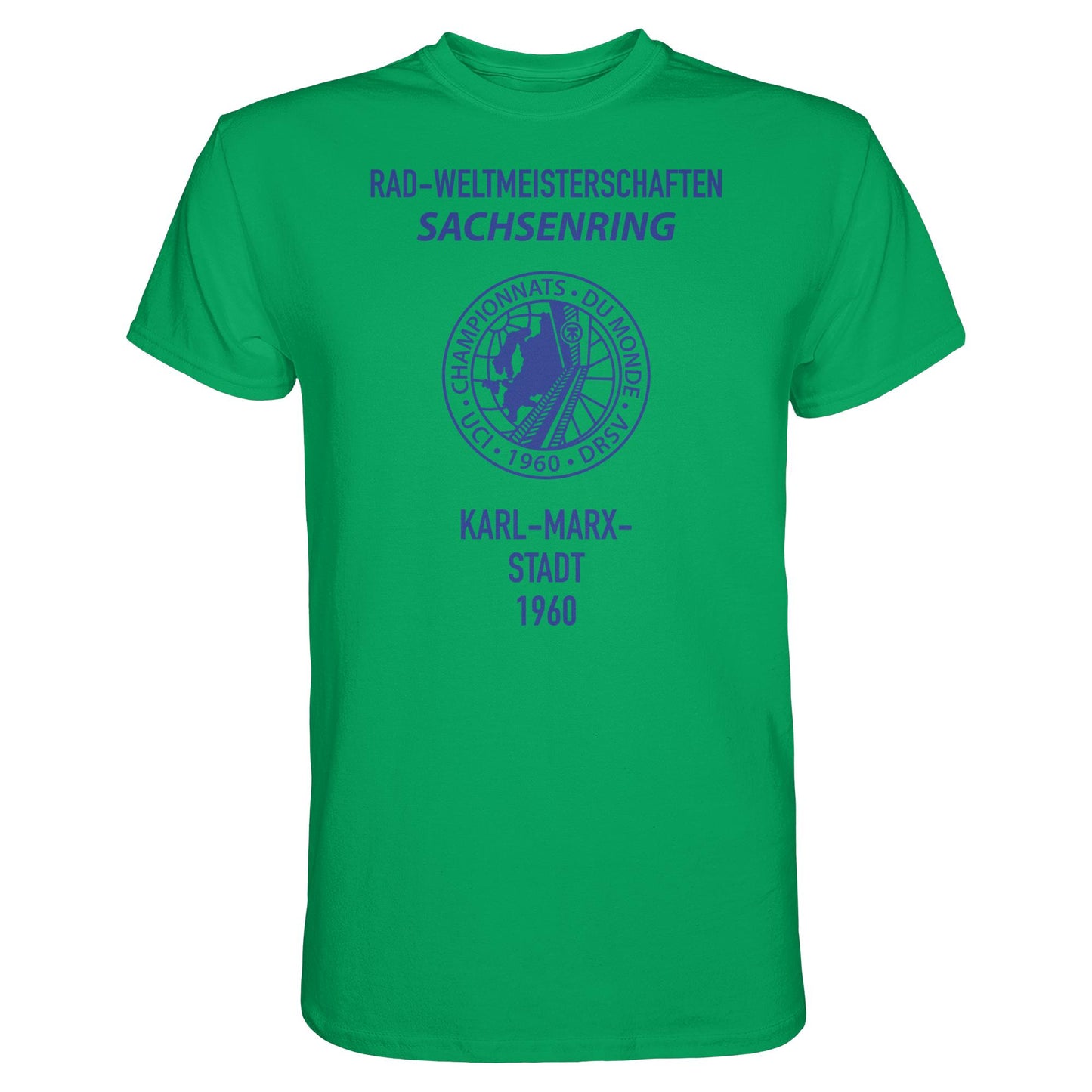 DDR Ostalgie Shirt Unisex • RADWELTMEISTERSCHAFTEN SACHSENRING, KARL-MARX-STADT 1960