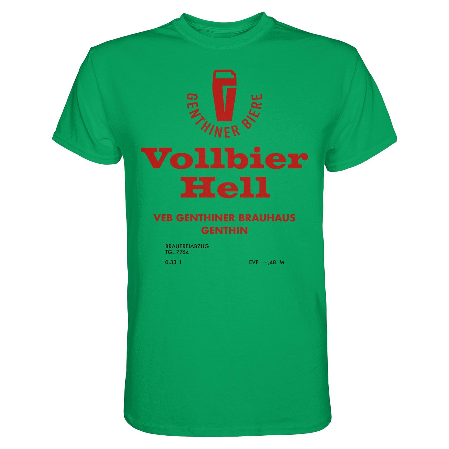 DDR Ostalgie Shirt Unisex • VEB GENTHINER BRAUHAUS