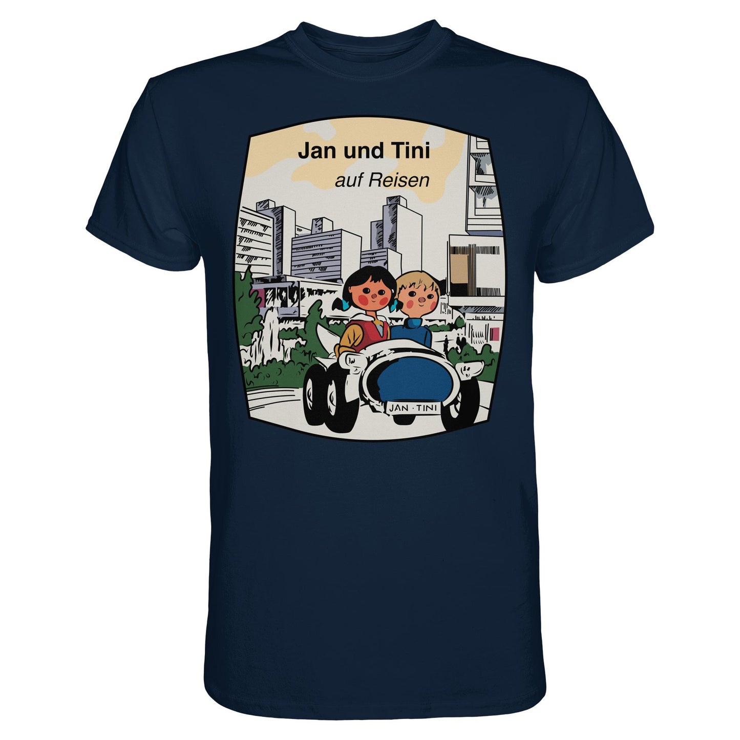 DDR Ostalgie Shirt Unisex • JAN UND TINI AUF REISEN (ORIGINAL QUARTETT)