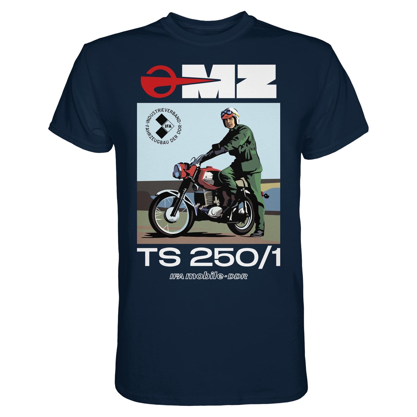 DDR Ostalgie Shirt Unisex • MZ TS 250 (ORIGINAL DDR-PLAKAT)