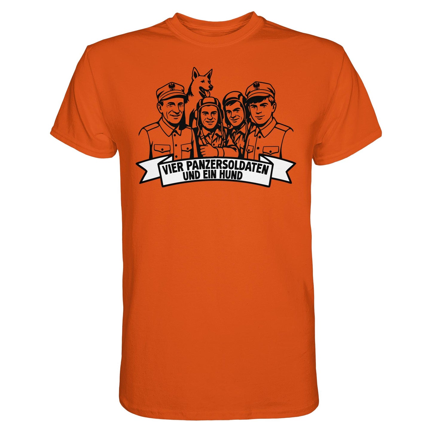 DDR Ostalgie Shirt Unisex • VIER PANZERSOLDATEN UND EIN HUND