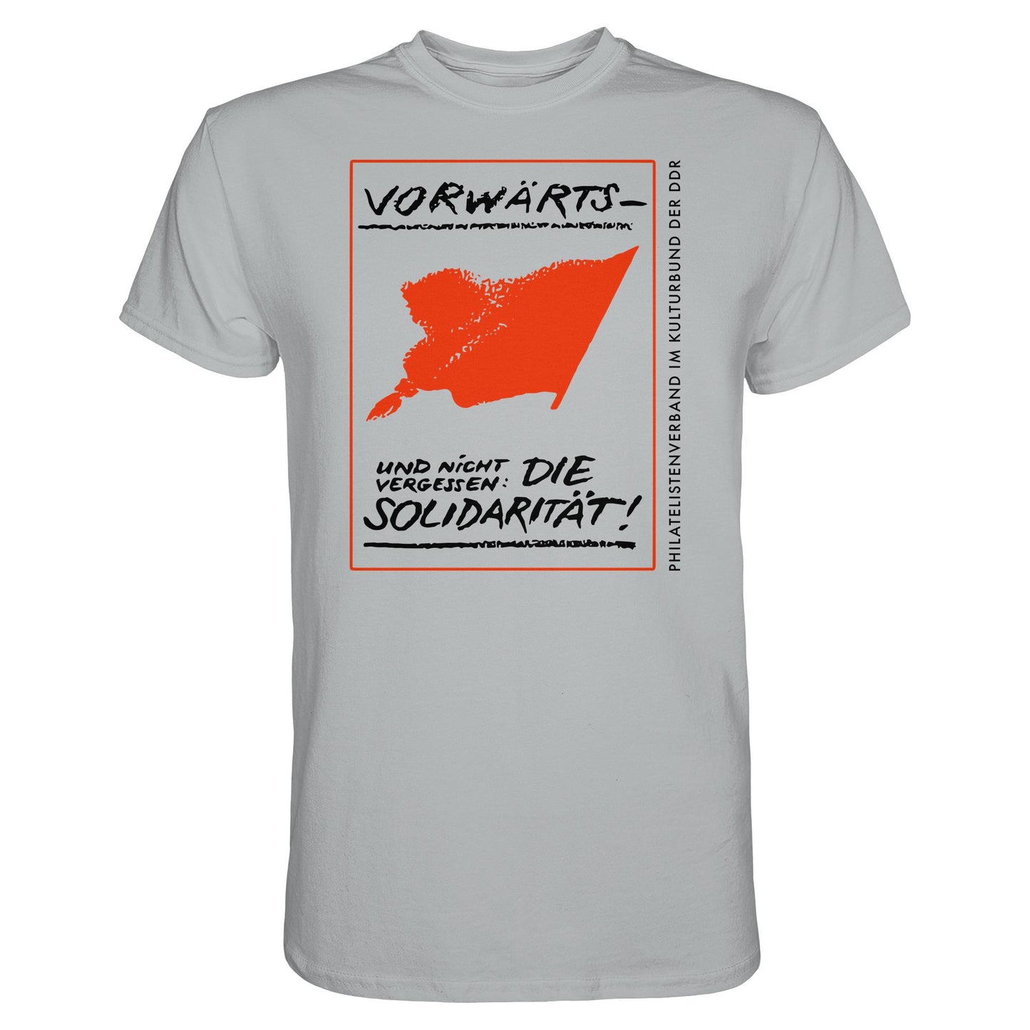 DDR Ostalgie Shirt Unisex • VORWÄRTS - UND NICHT VERGESSEN, DIE SOLIDARITÄT, KULTURBUND DER DDR