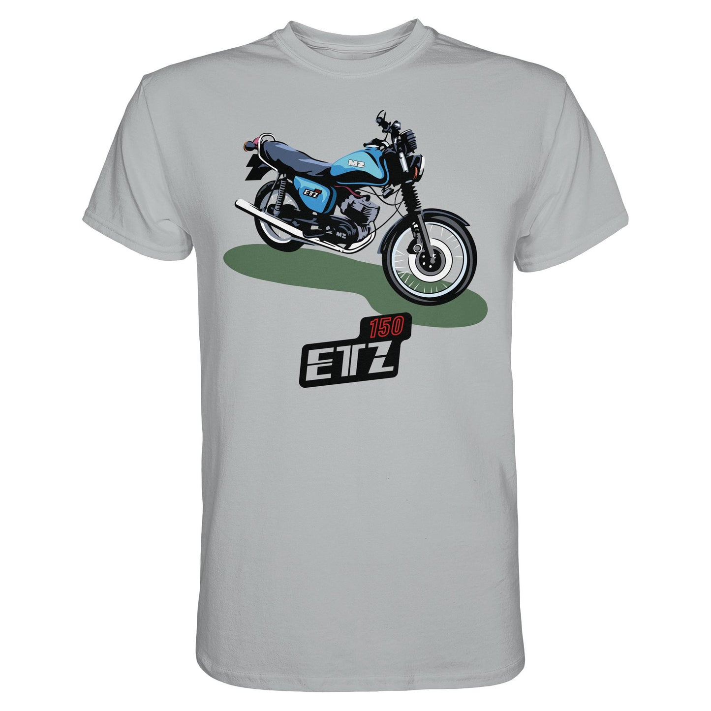 DDR Ostalgie Shirt Unisex • MZ ETZ 150 BLAU (ORIGINAL DDR-PLAKAT)