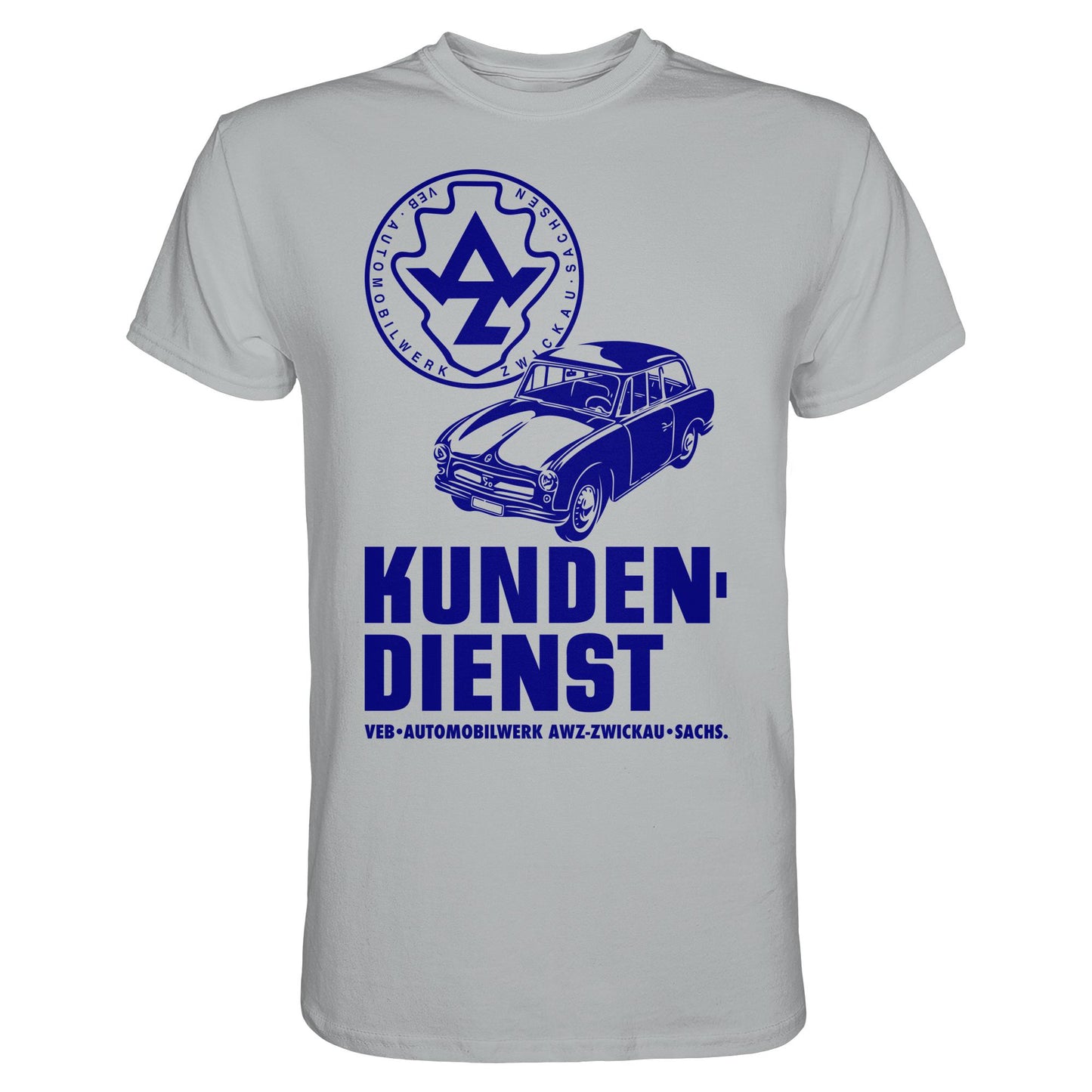 DDR Ostalgie Shirt Unisex • P70 KUNDENDIENST VEB AWZ ZWICKAU