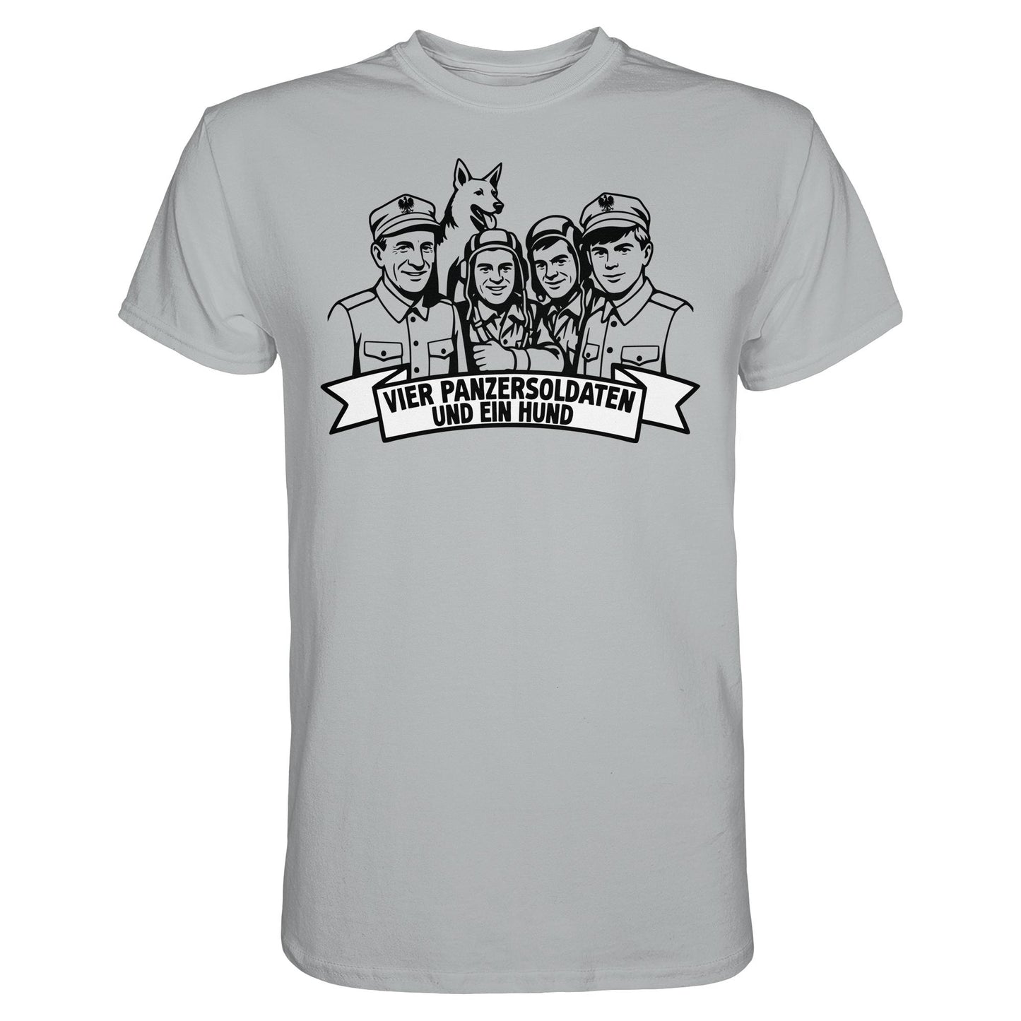 DDR Ostalgie Shirt Unisex • VIER PANZERSOLDATEN UND EIN HUND
