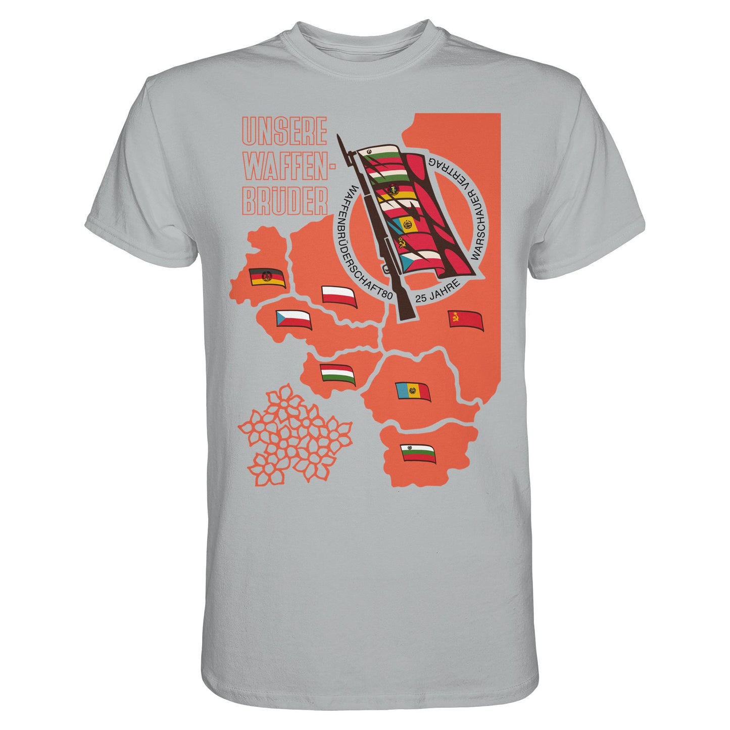 DDR Ostalgie Shirt Unisex • WAFFENBRÜDERSCHAFT80 - WARSCHAUER VERTRAG