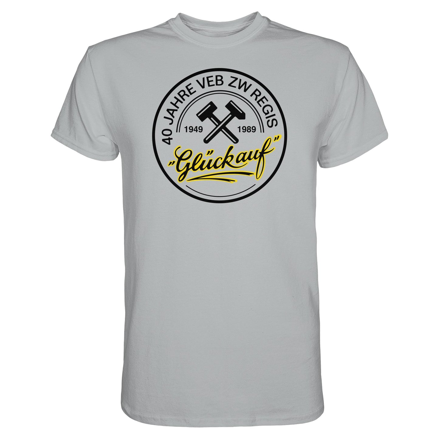 DDR Ostalgie Shirt Unisex • 40 JAHRE VEB ZW REGIS - GLÜCK AUF