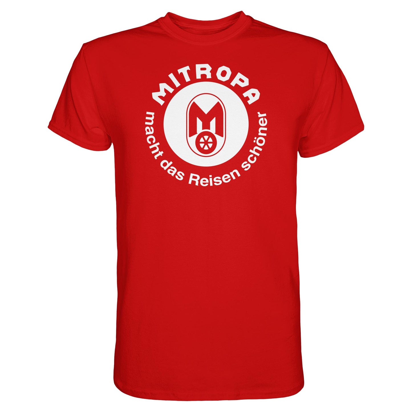 DDR Ostalgie Shirt Unisex • MITROPA MACHT DAS REISEN SCHÖNER - dunkel