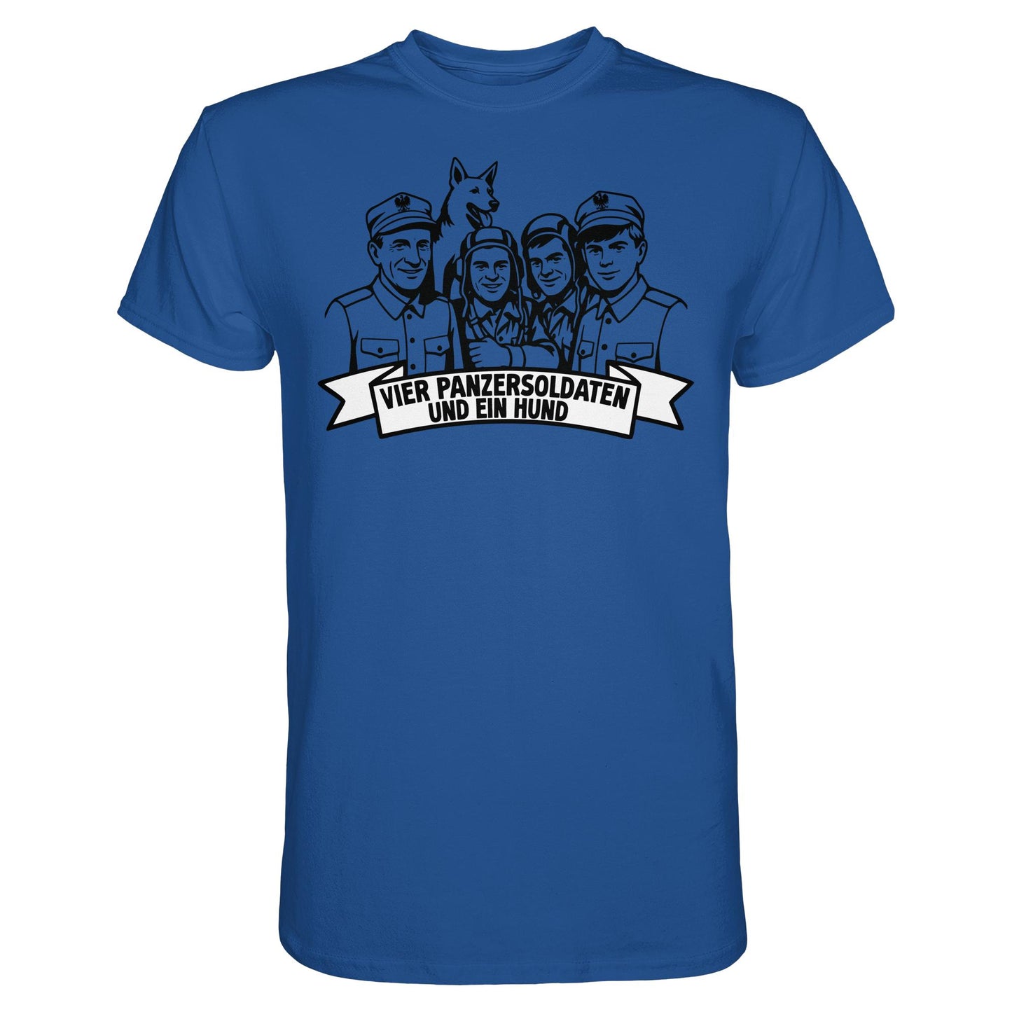 DDR Ostalgie Shirt Unisex • VIER PANZERSOLDATEN UND EIN HUND
