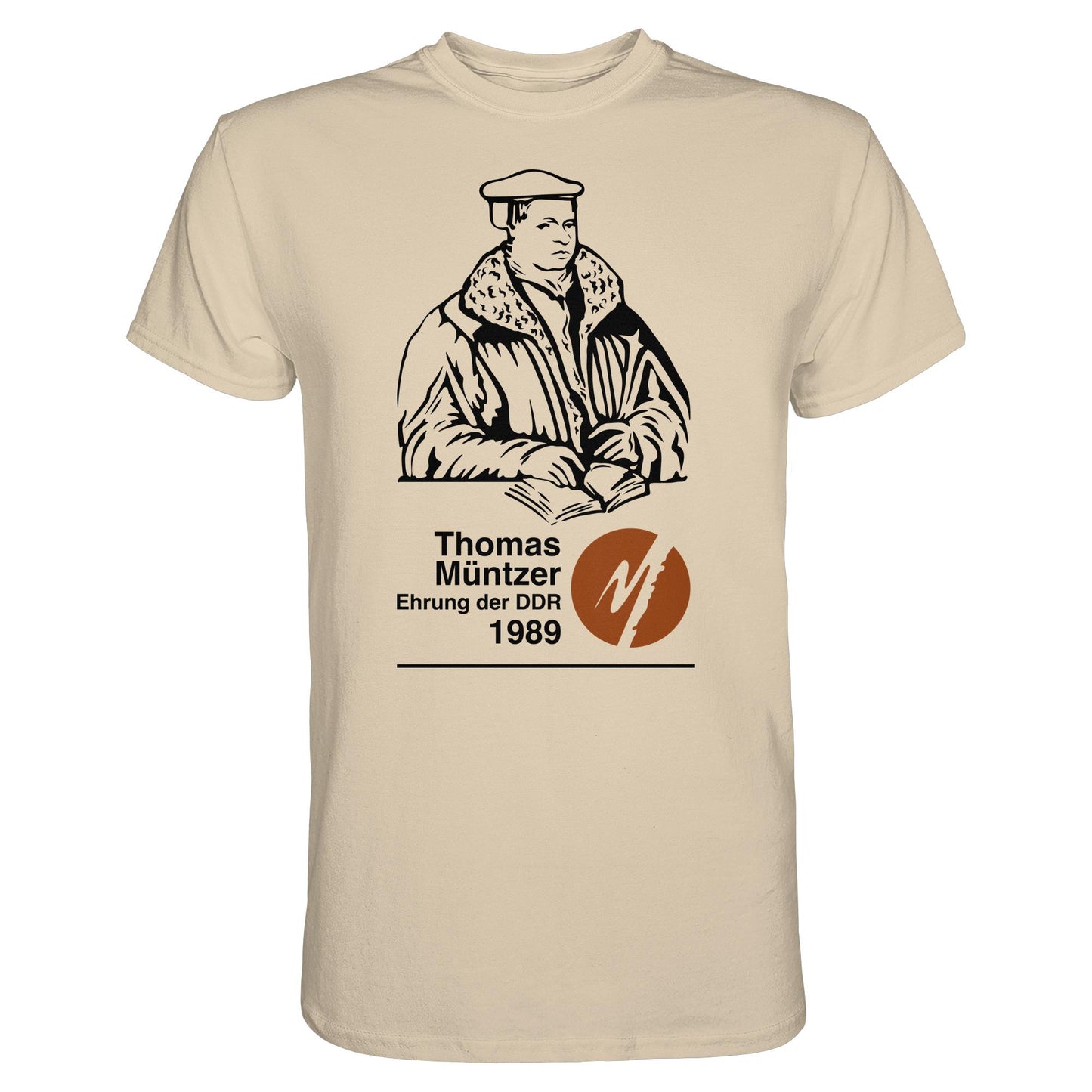 DDR Ostalgie Shirt Unisex • THOMAS MÜNTZER - EHRUNG DER DDR 1990