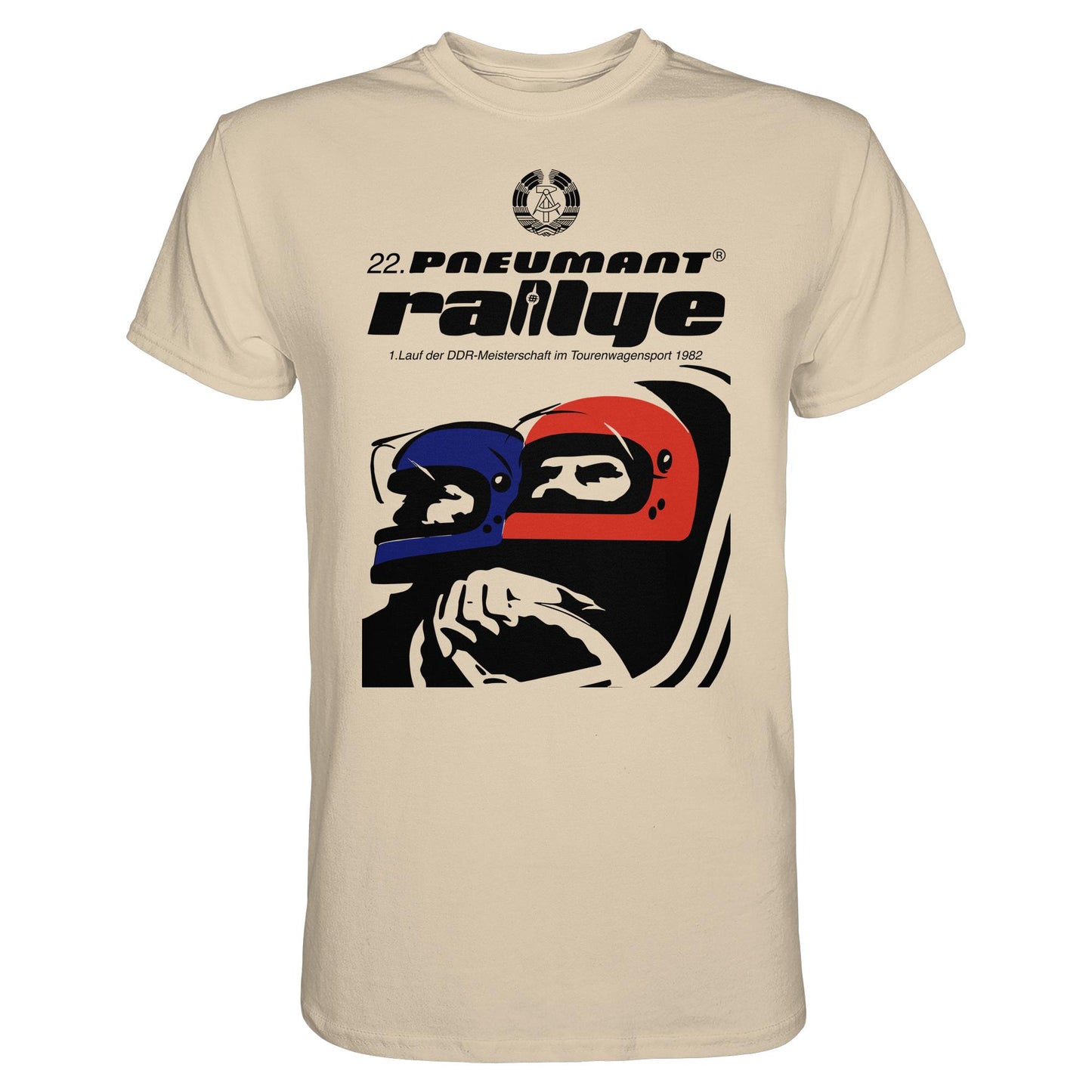DDR Ostalgie Shirt Unisex • 22. PNEUMANT RALLYE 1982 (ORIGINAL DDR-PLAKAT)