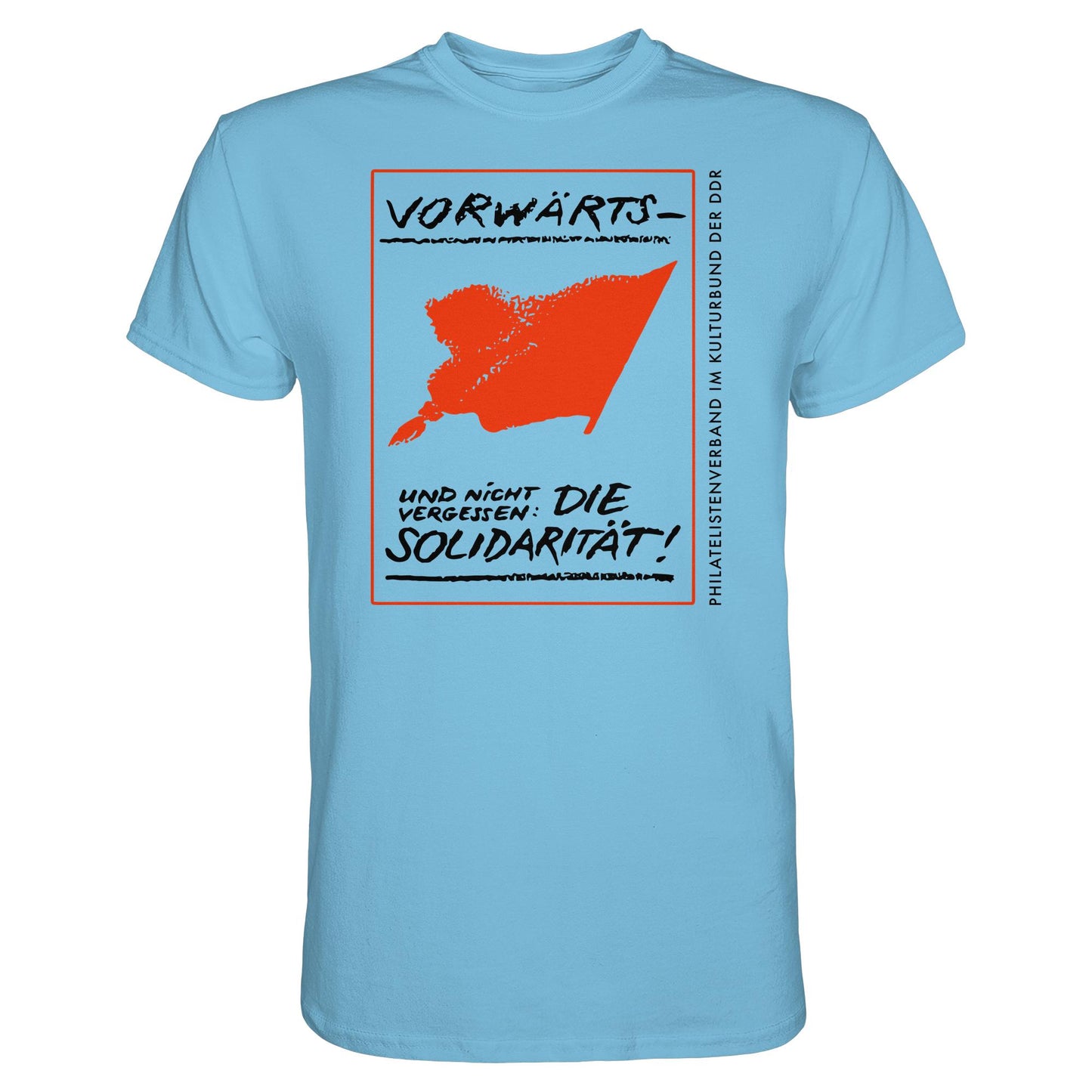 DDR Ostalgie Shirt Unisex • VORWÄRTS - UND NICHT VERGESSEN, DIE SOLIDARITÄT, KULTURBUND DER DDR