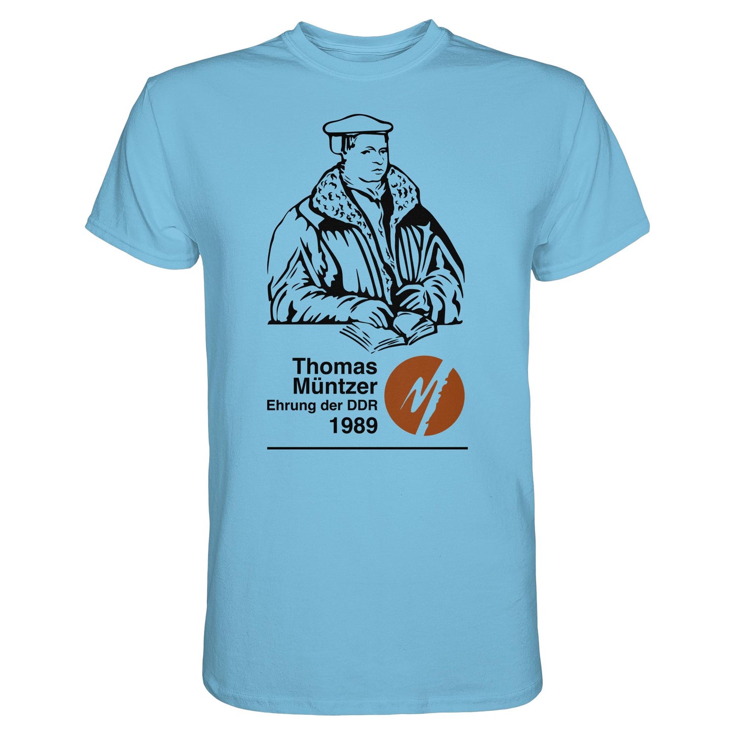 DDR Ostalgie Shirt Unisex • THOMAS MÜNTZER - EHRUNG DER DDR 1990