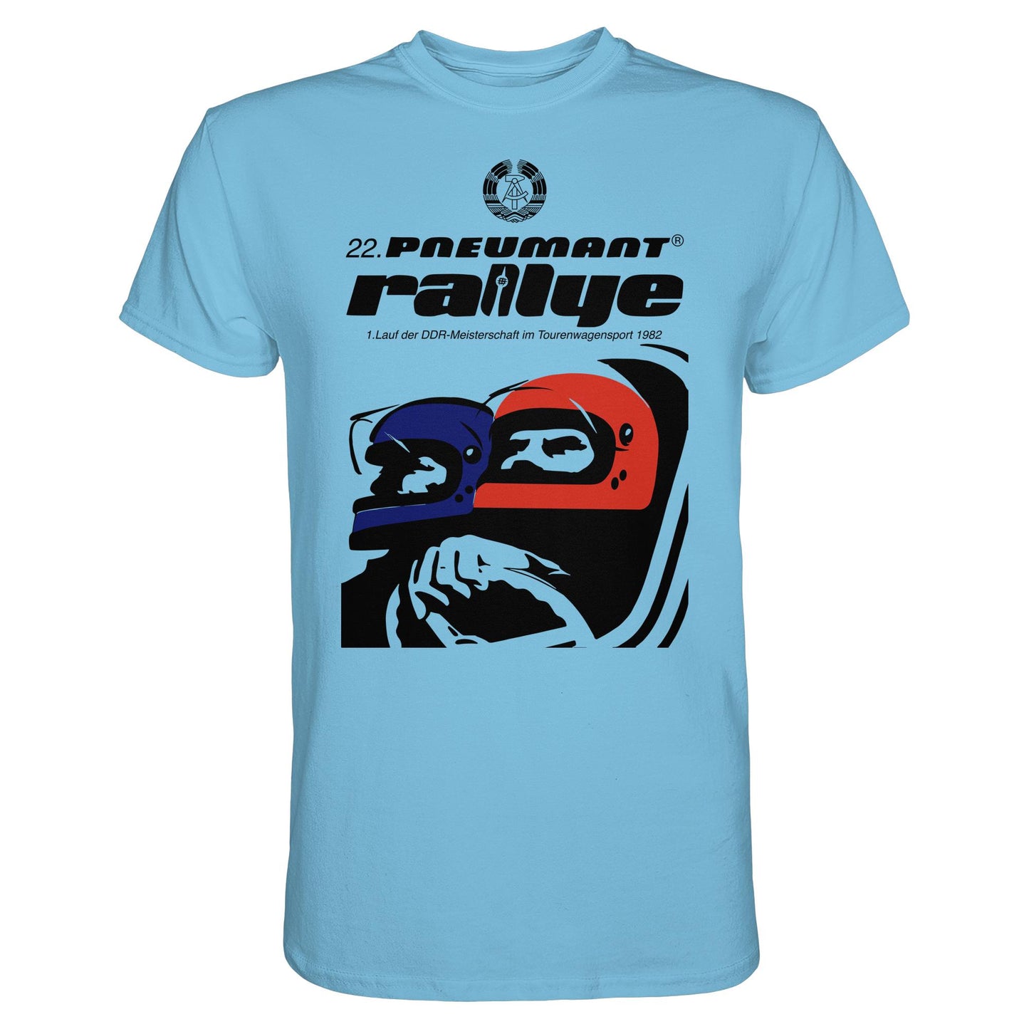 DDR Ostalgie Shirt Unisex • 22. PNEUMANT RALLYE 1982 (ORIGINAL DDR-PLAKAT)