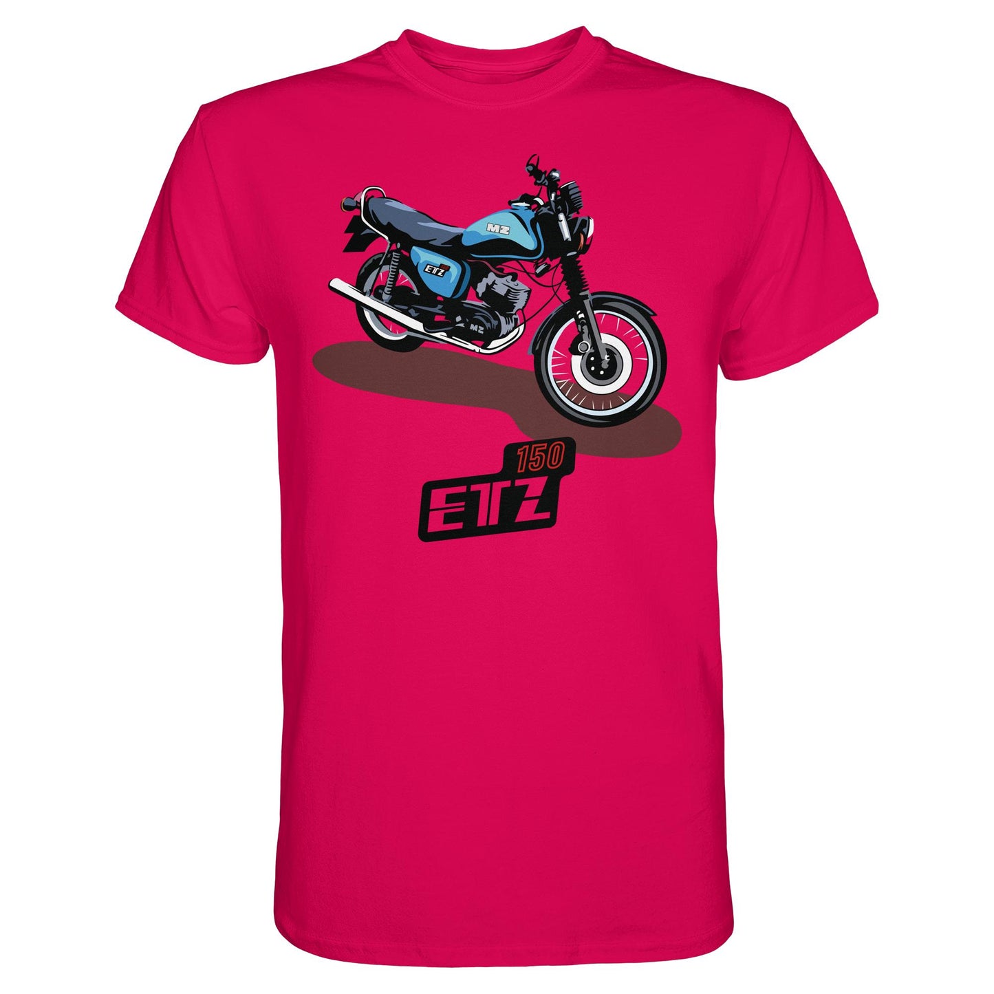 DDR Ostalgie Shirt Unisex • MZ ETZ 150 BLAU (ORIGINAL DDR-PLAKAT)