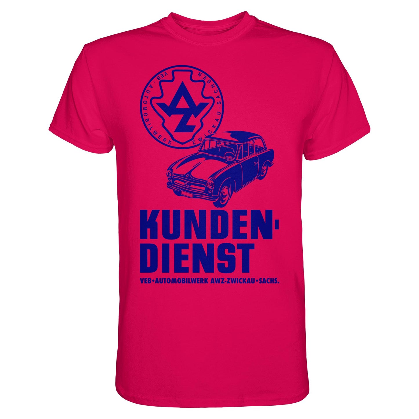 DDR Ostalgie Shirt Unisex • P70 KUNDENDIENST VEB AWZ ZWICKAU