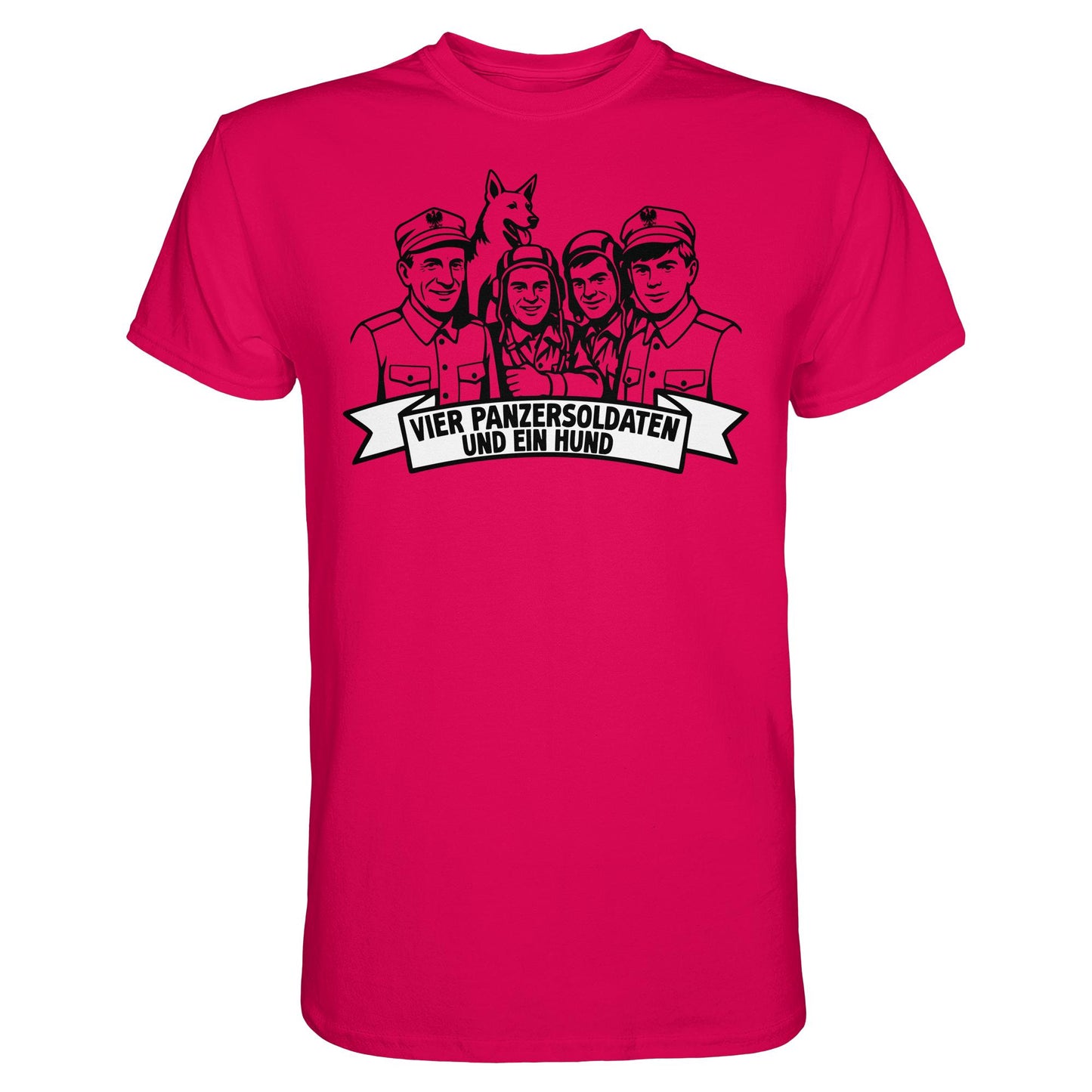 DDR Ostalgie Shirt Unisex • VIER PANZERSOLDATEN UND EIN HUND