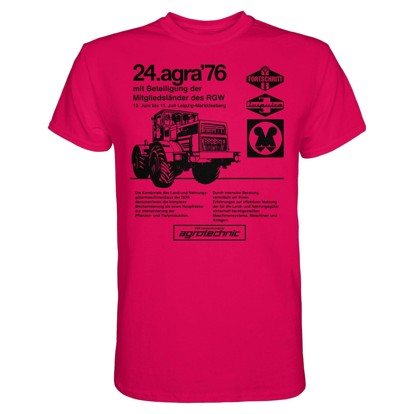 DDR Ostalgie Shirt Unisex • AGRA 1976, LEIPZIG-MARKKLEEBERG