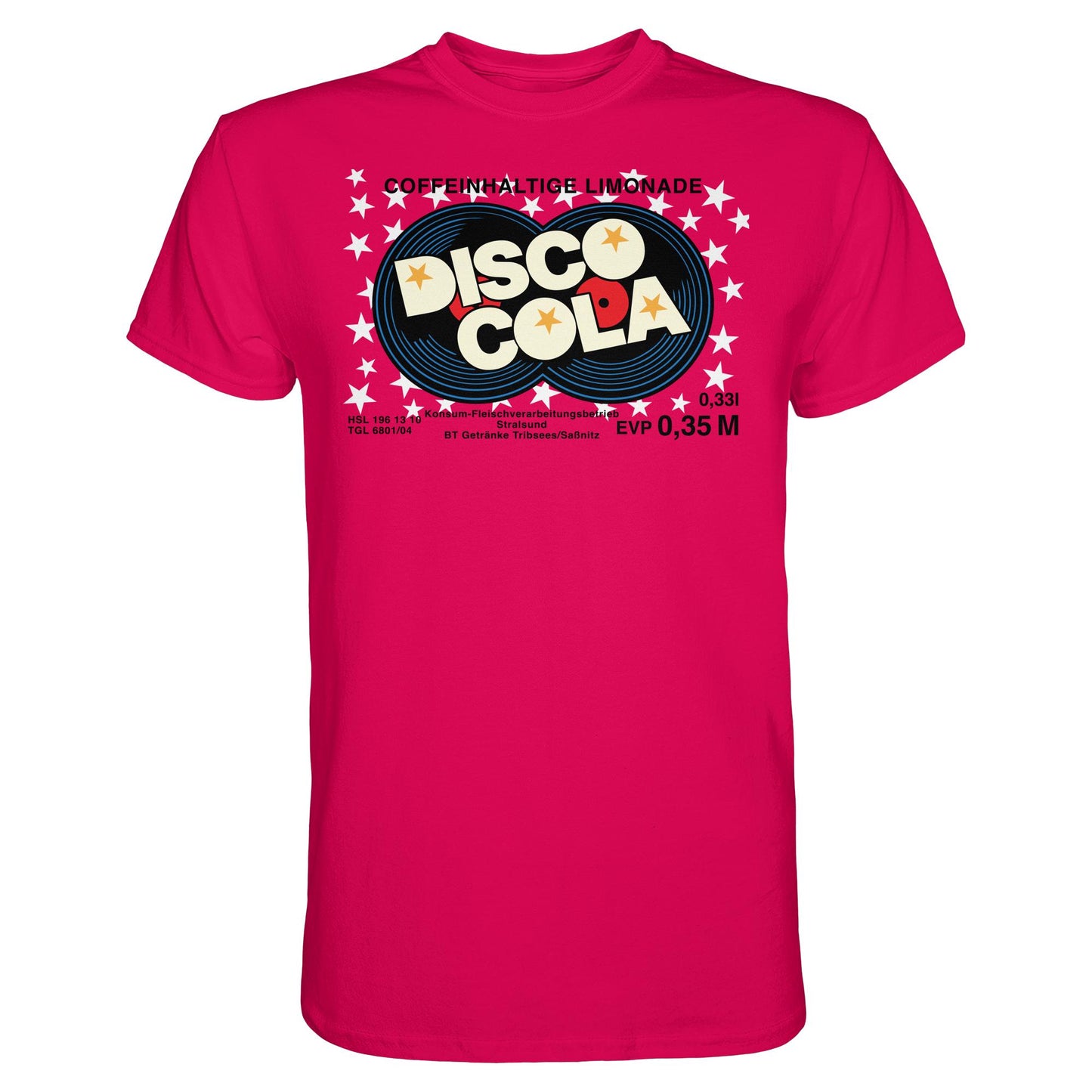 DDR Ostalgie Shirt Unisex • DISCO COLA - ORIGINAL ETIKETT