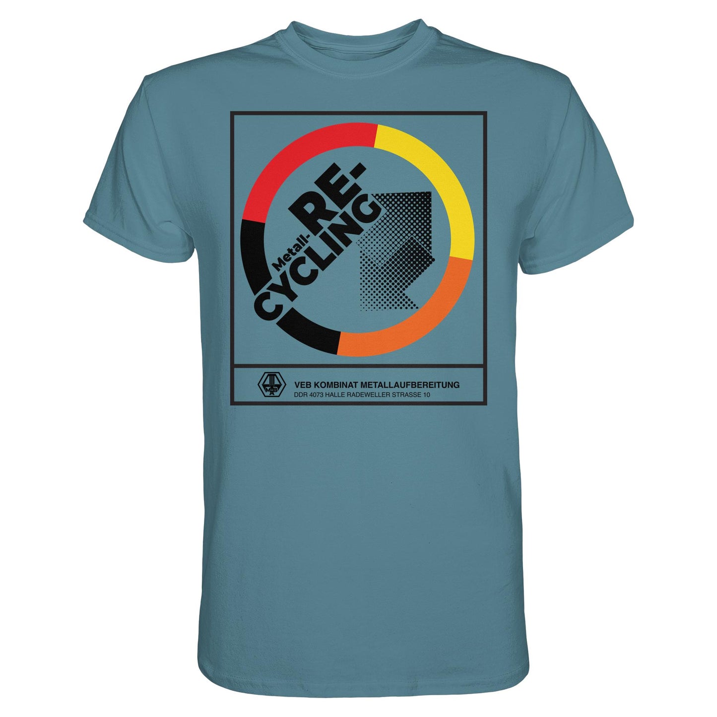 DDR Ostalgie Shirt Unisex• VEB KOMBINAT METALLAUFBEREITUNG HALLE