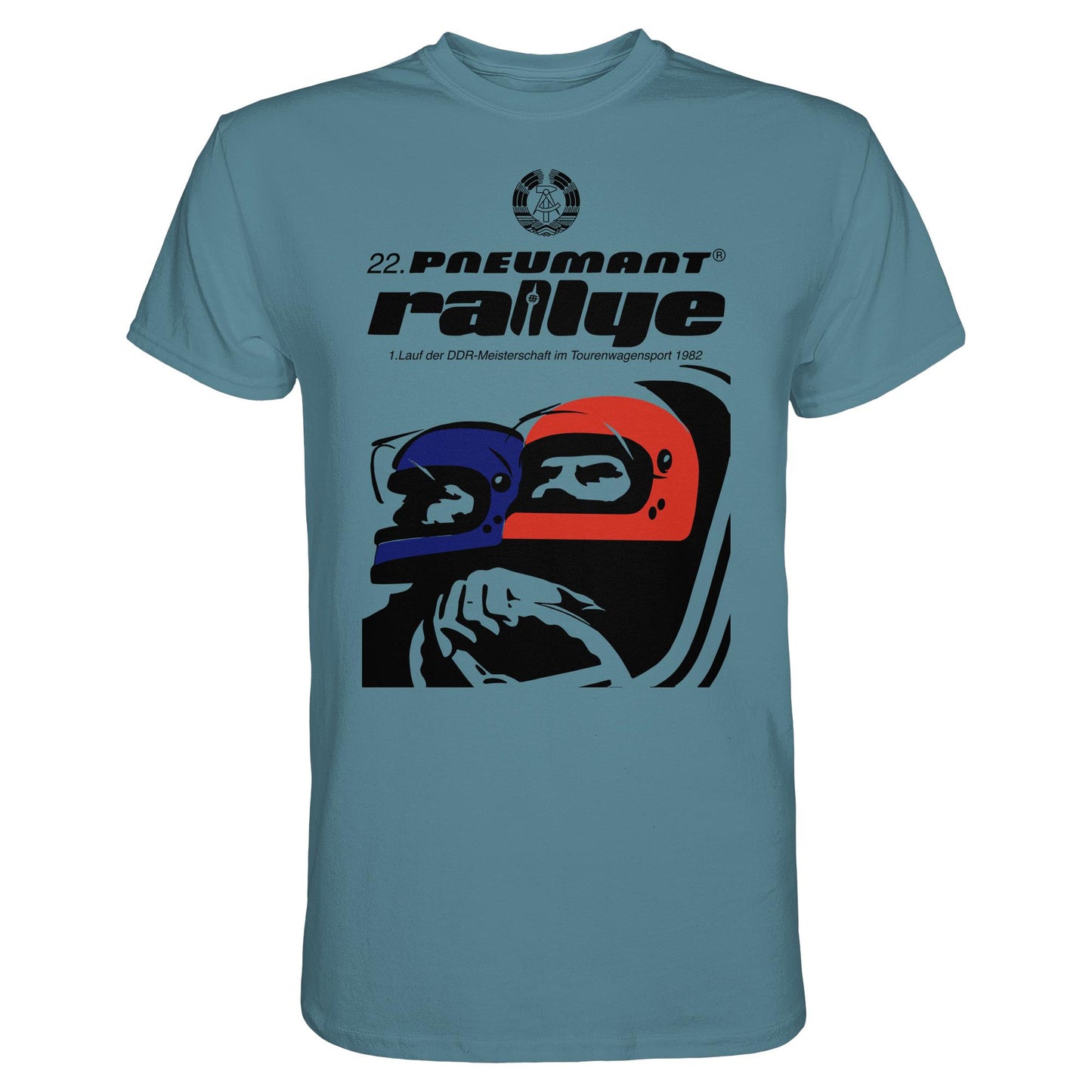 DDR Ostalgie Shirt Unisex • 22. PNEUMANT RALLYE 1982 (ORIGINAL DDR-PLAKAT)
