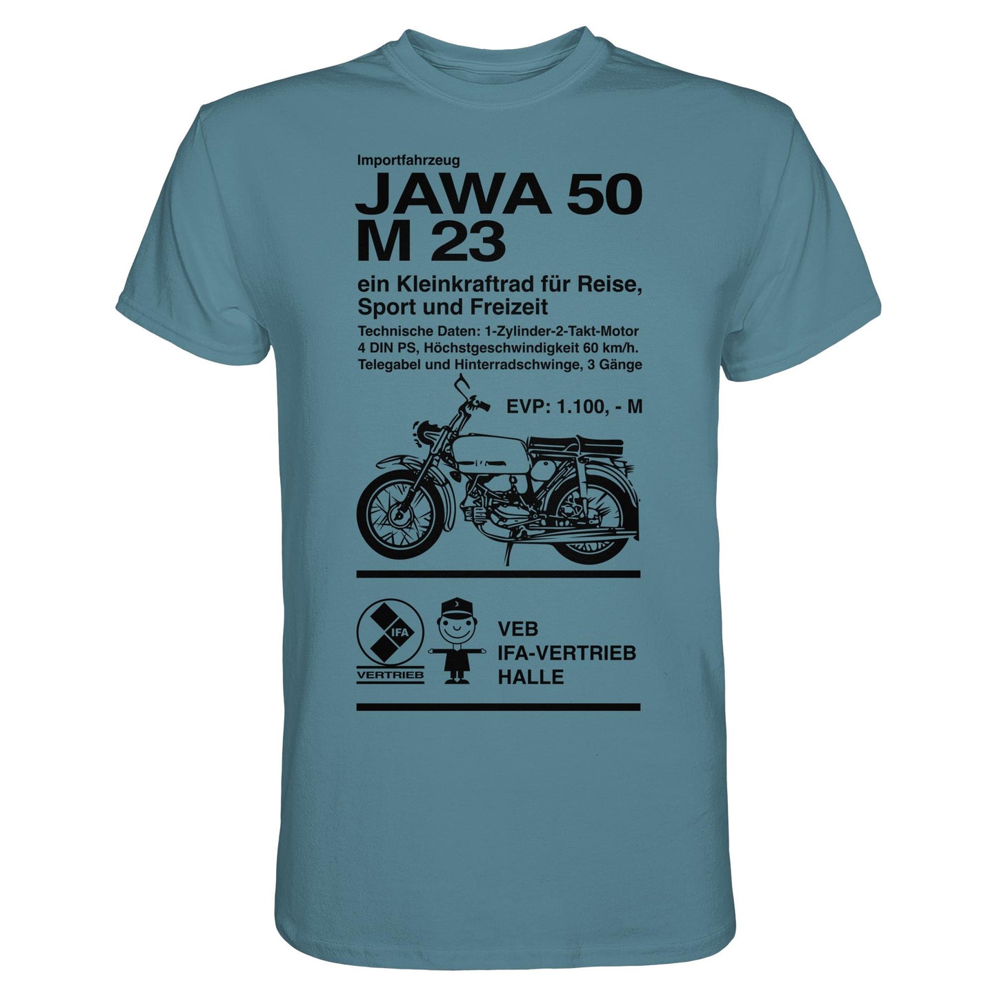 DDR Ostalgie Shirt Unisex • JAWA 50 M23 - ORIGINALPLAKAT