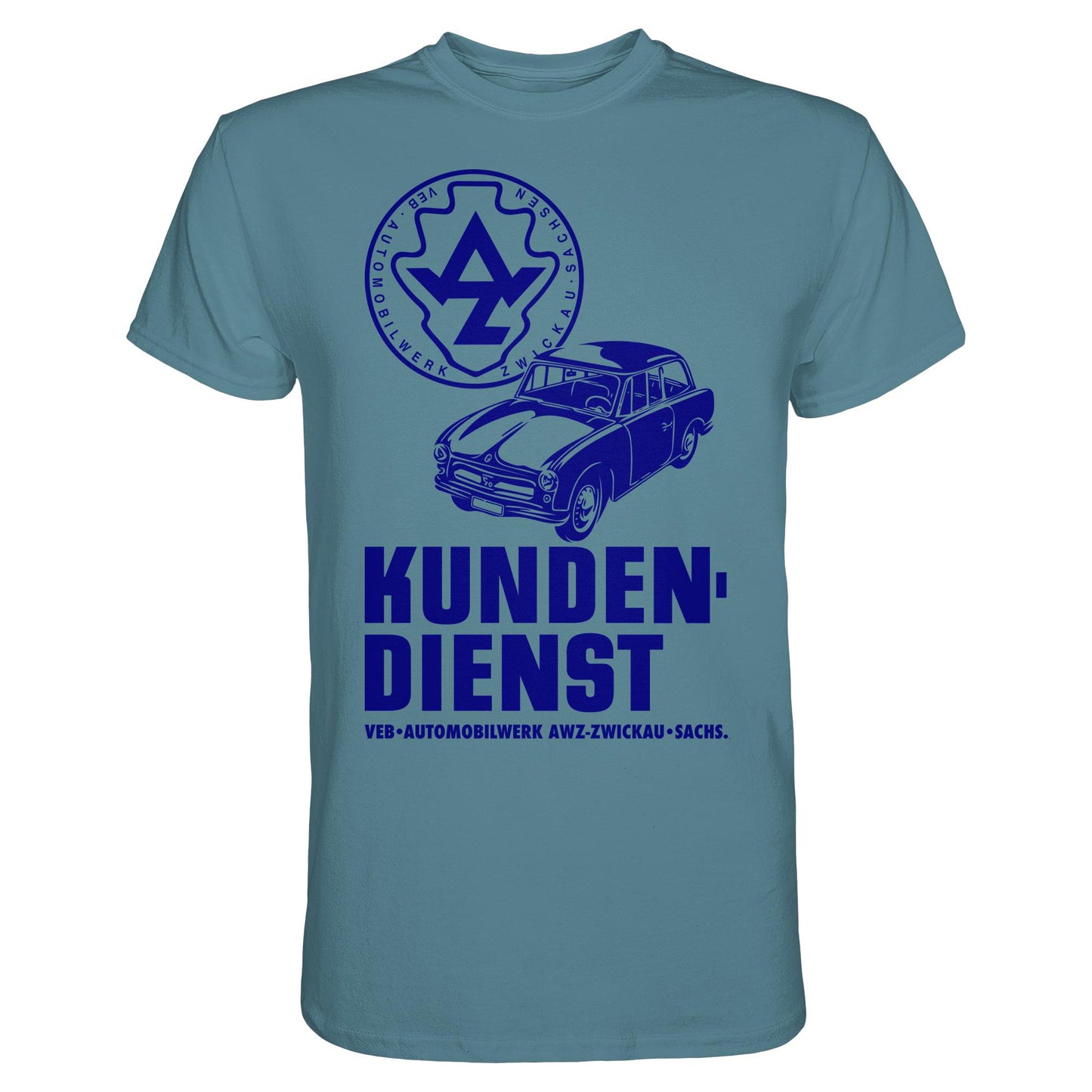 DDR Ostalgie Shirt Unisex • P70 KUNDENDIENST VEB AWZ ZWICKAU