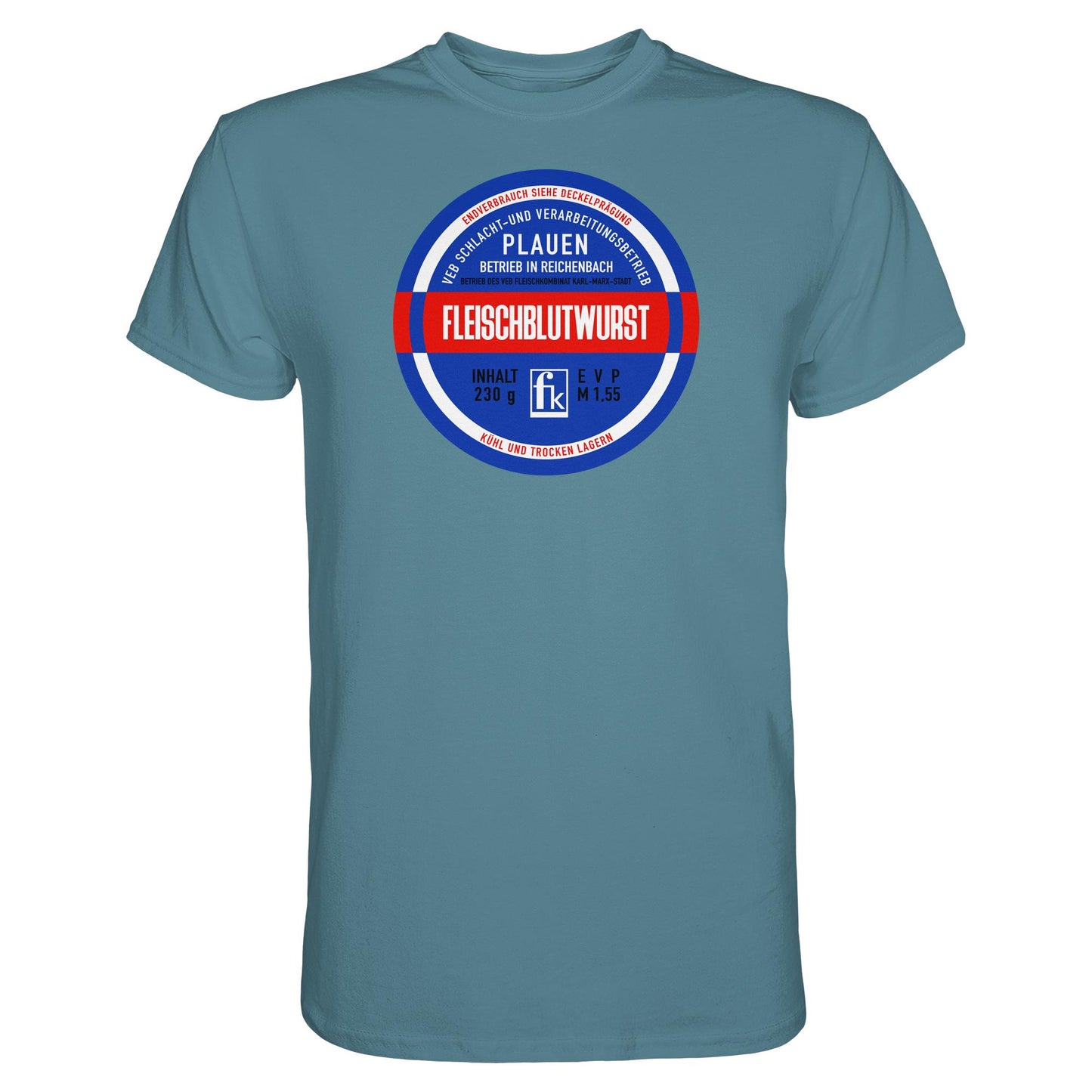 DDR Ostalgie Shirt Unisex • FLEISCHBLUTWURST KONSERVE - PLAUEN