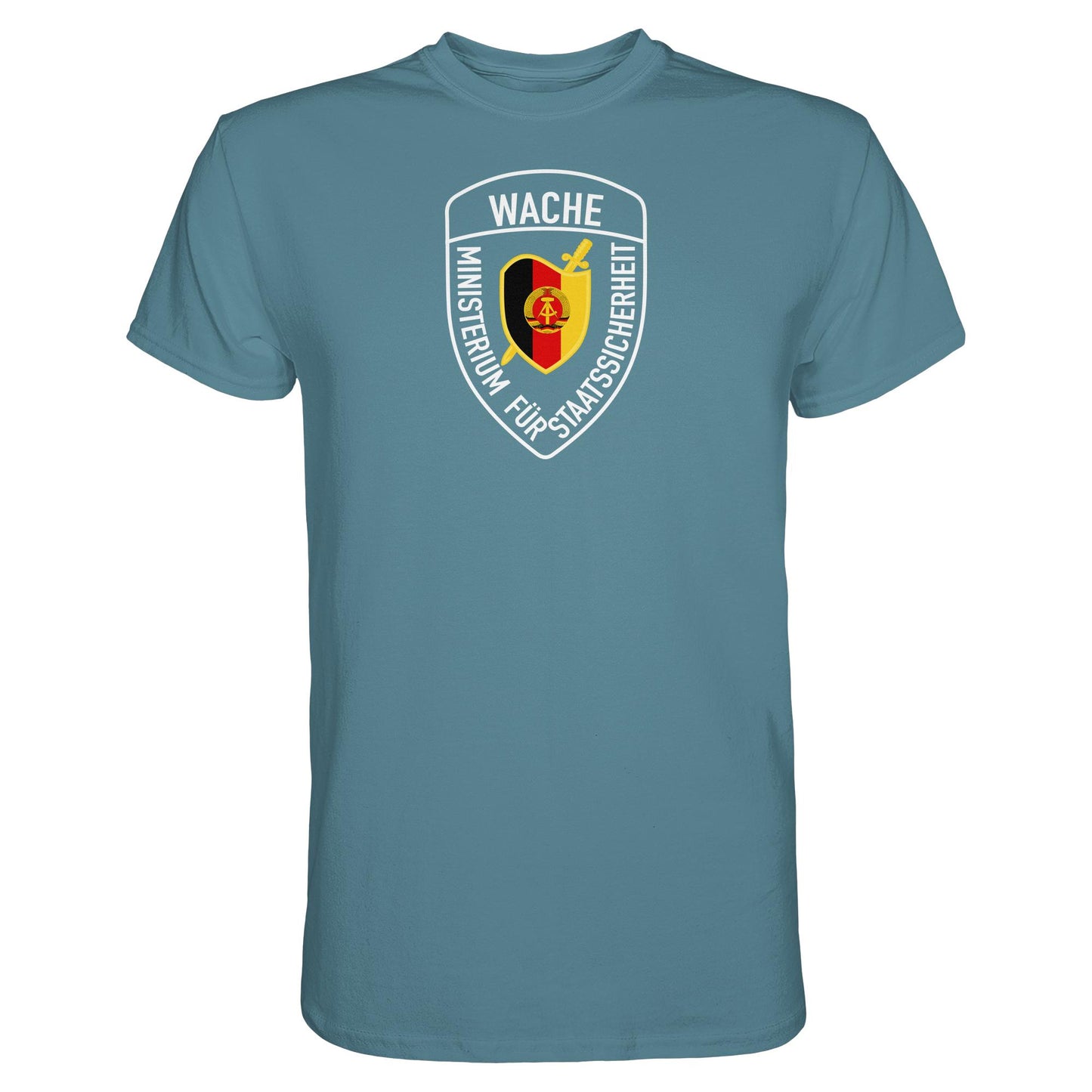 DDR Ostalgie Shirt Unisex • MINISTERIUM FÜR STAATSSICHERHEIT - WACHE (ORIGINAL SCHILD)