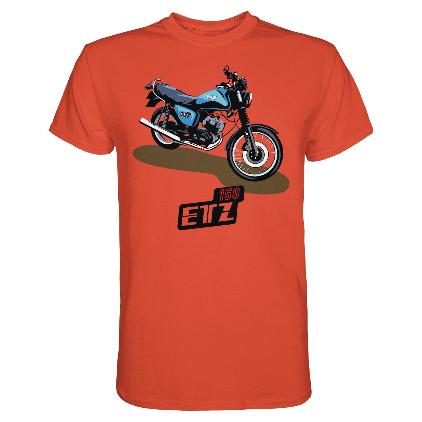 DDR Ostalgie Shirt Unisex • MZ ETZ 150 BLAU (ORIGINAL DDR-PLAKAT)