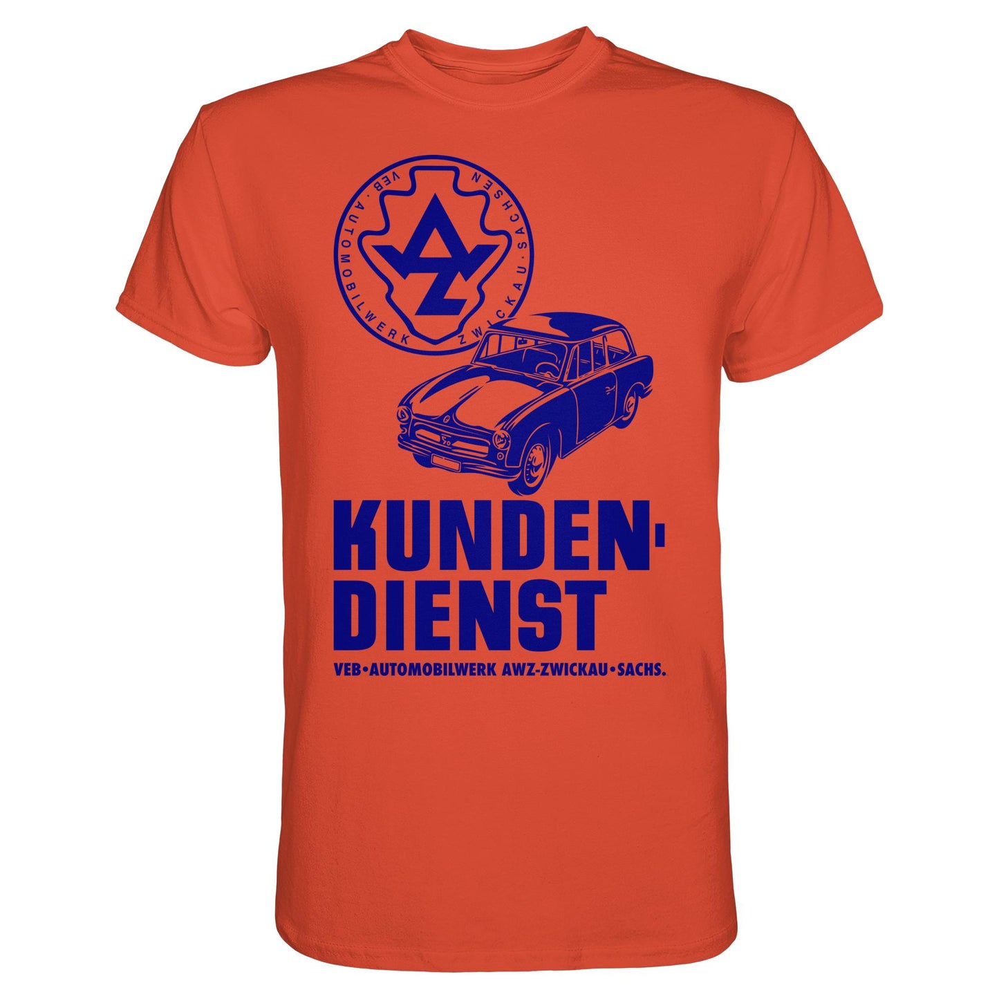 DDR Ostalgie Shirt Unisex • P70 KUNDENDIENST VEB AWZ ZWICKAU
