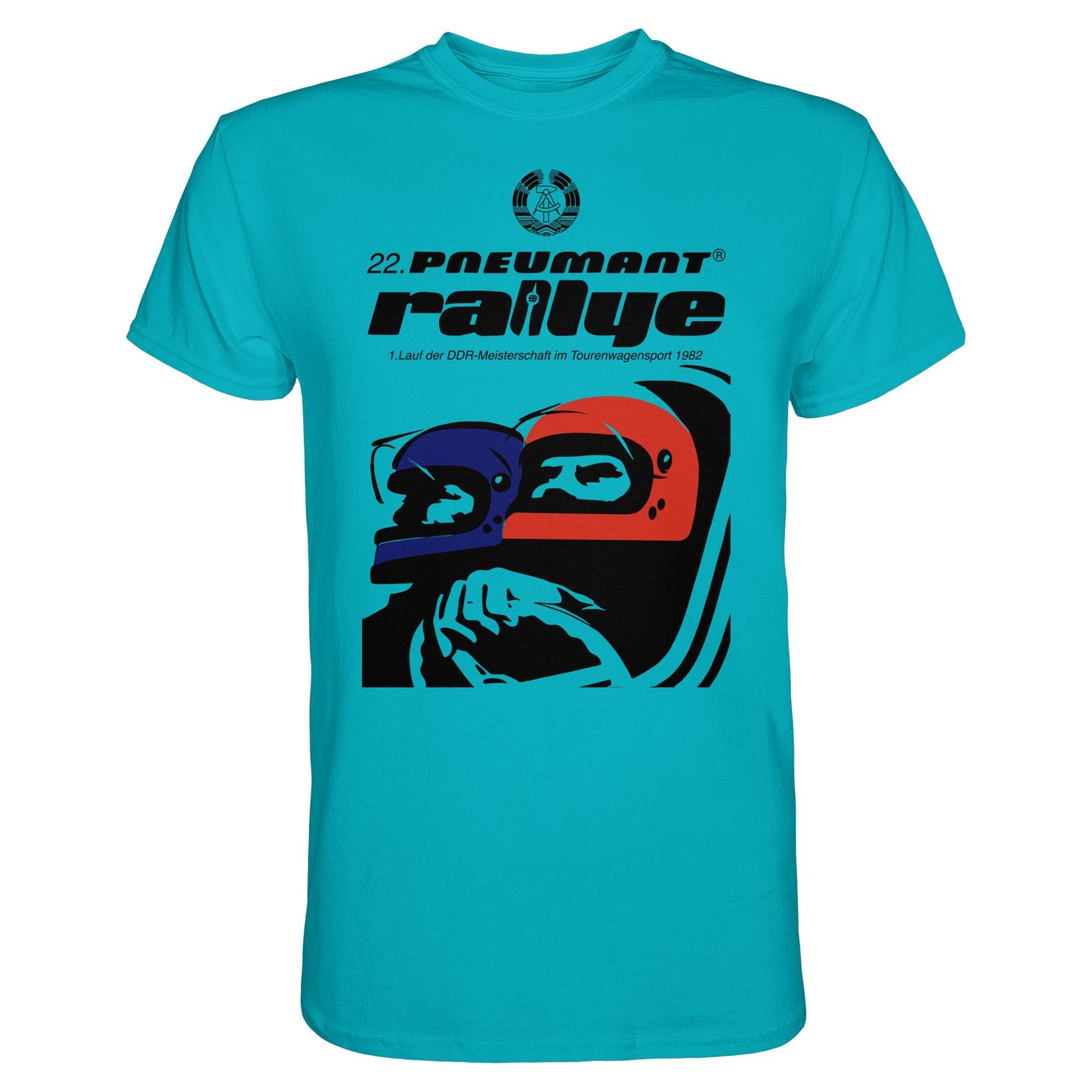 DDR Ostalgie Shirt Unisex • 22. PNEUMANT RALLYE 1982 (ORIGINAL DDR-PLAKAT)
