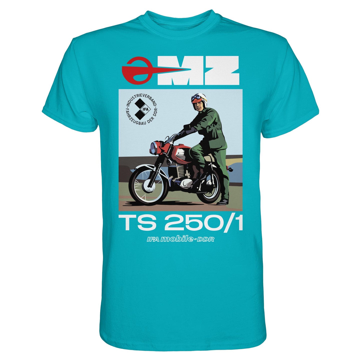 DDR Ostalgie Shirt Unisex • MZ TS 250 (ORIGINAL DDR-PLAKAT)