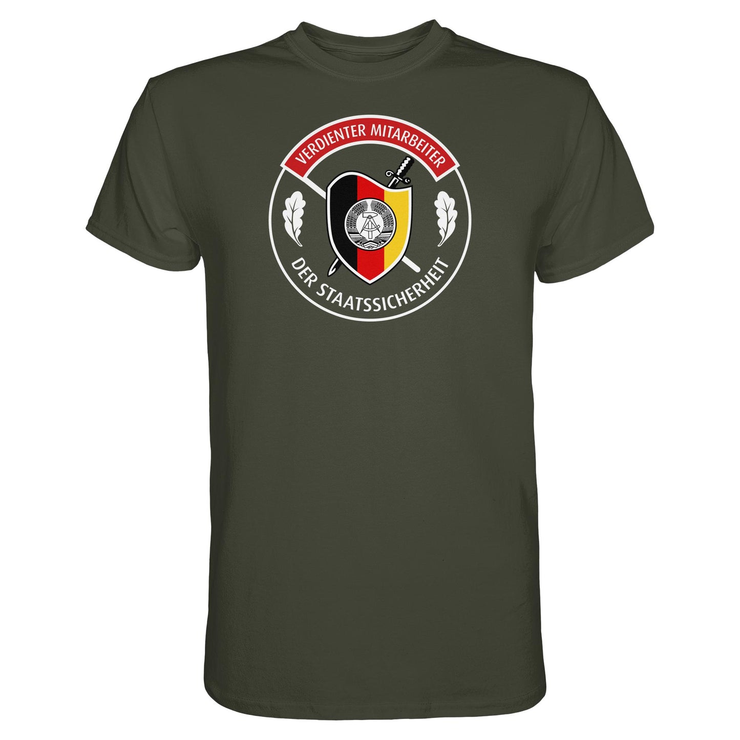 DDR Ostalgie Shirt Unisex • VERDIENTER MITARBEITER DER STAATSSICHERHEIT (ORIGINAL ORDEN)