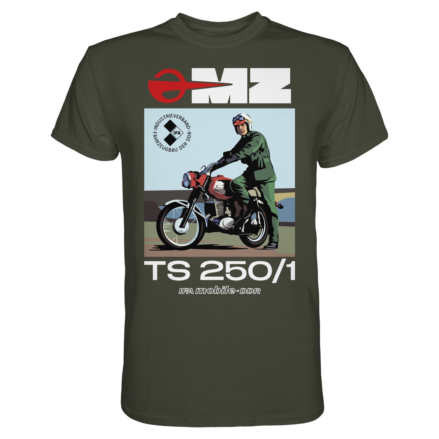 DDR Ostalgie Shirt Unisex • MZ TS 250 (ORIGINAL DDR-PLAKAT)