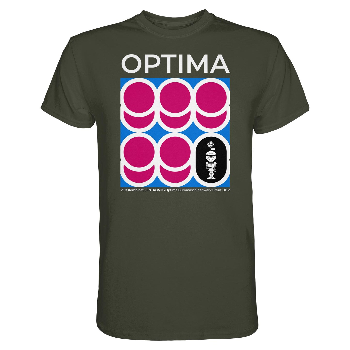 DDR Ostalgie Shirt Unisex • OPTIMA KOMBINAT ZENTRONIK ERFURT