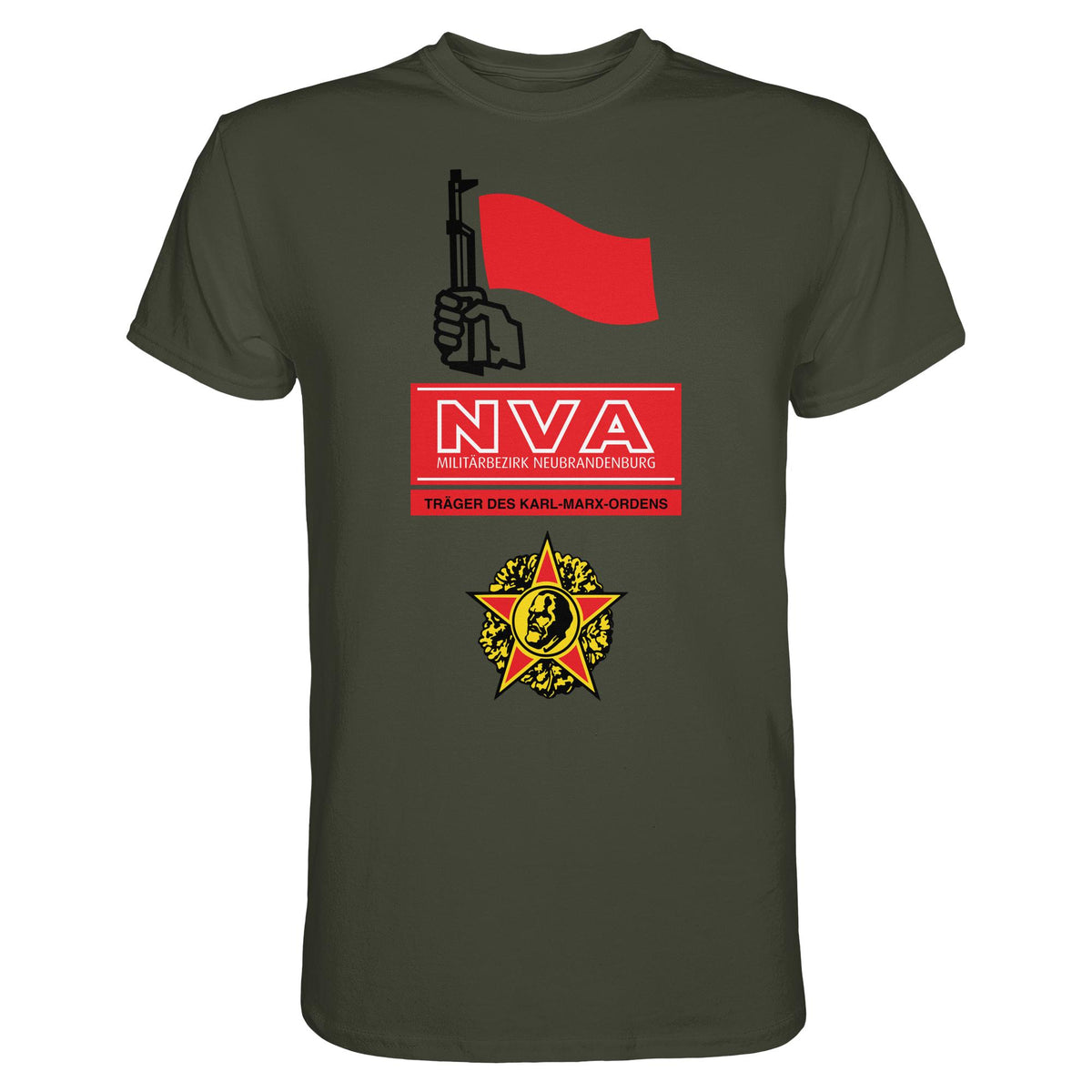DDR Ostalgie Shirt Unisex • NVA - MILITÄRBEZIRK NEUBRANDENBURG