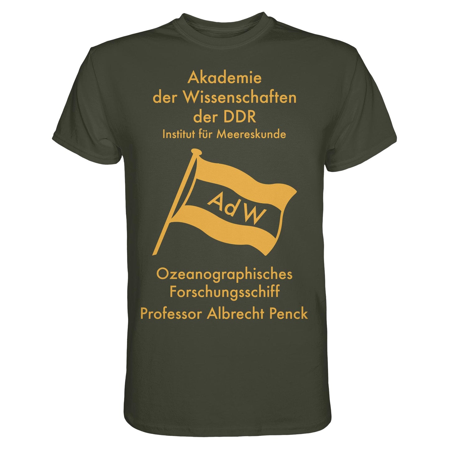 DDR Ostalgie Shirt Unisex • OZEONOGRAPHISCHES FORSCHUNGSSCHIFF ALBRECHT PENCK