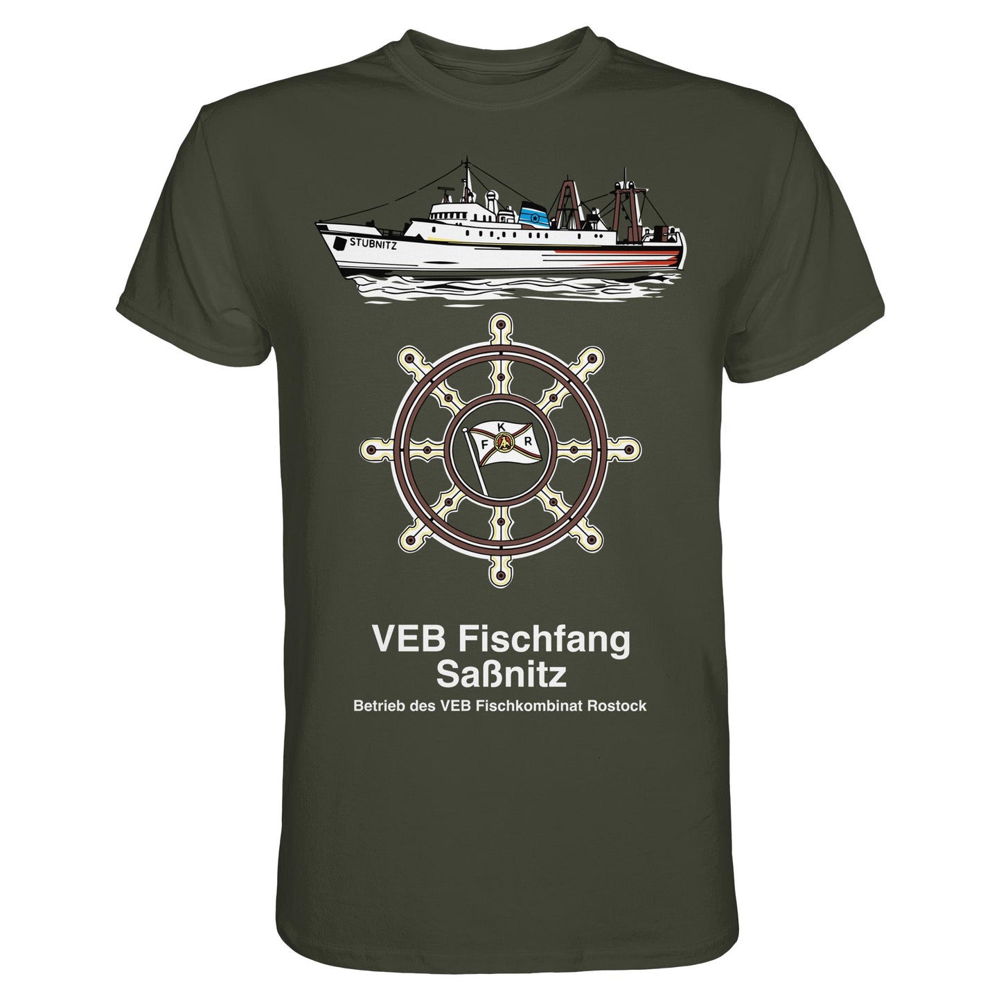 DDR Ostalgie Shirt Unisex • VEB FISCHFANG SASSNITZ